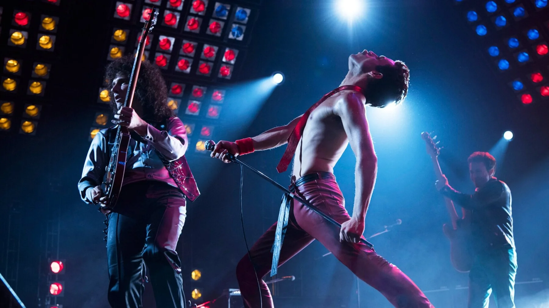 They will rock you: Gwilym Lee and Rami Malek