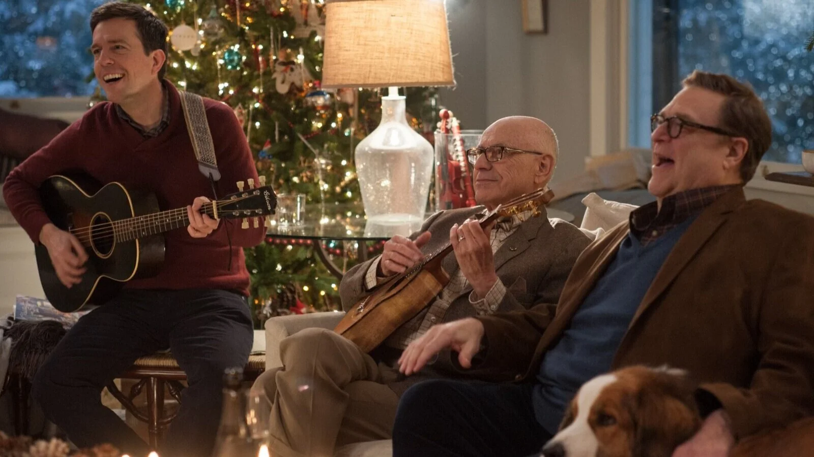 Strife and soul of the party: Ed Helms, Alan Arkin, John Goodman and Rags