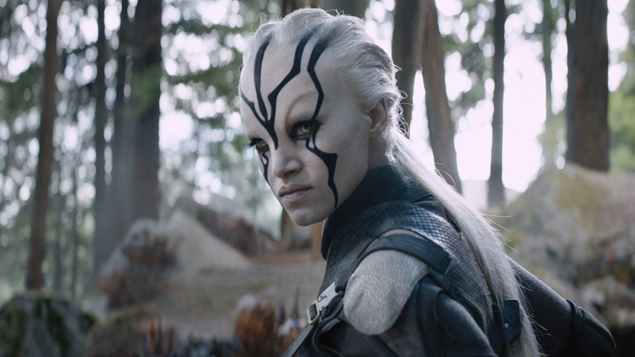 Androgynous albino chic: Sofia Boutella as Jaylah