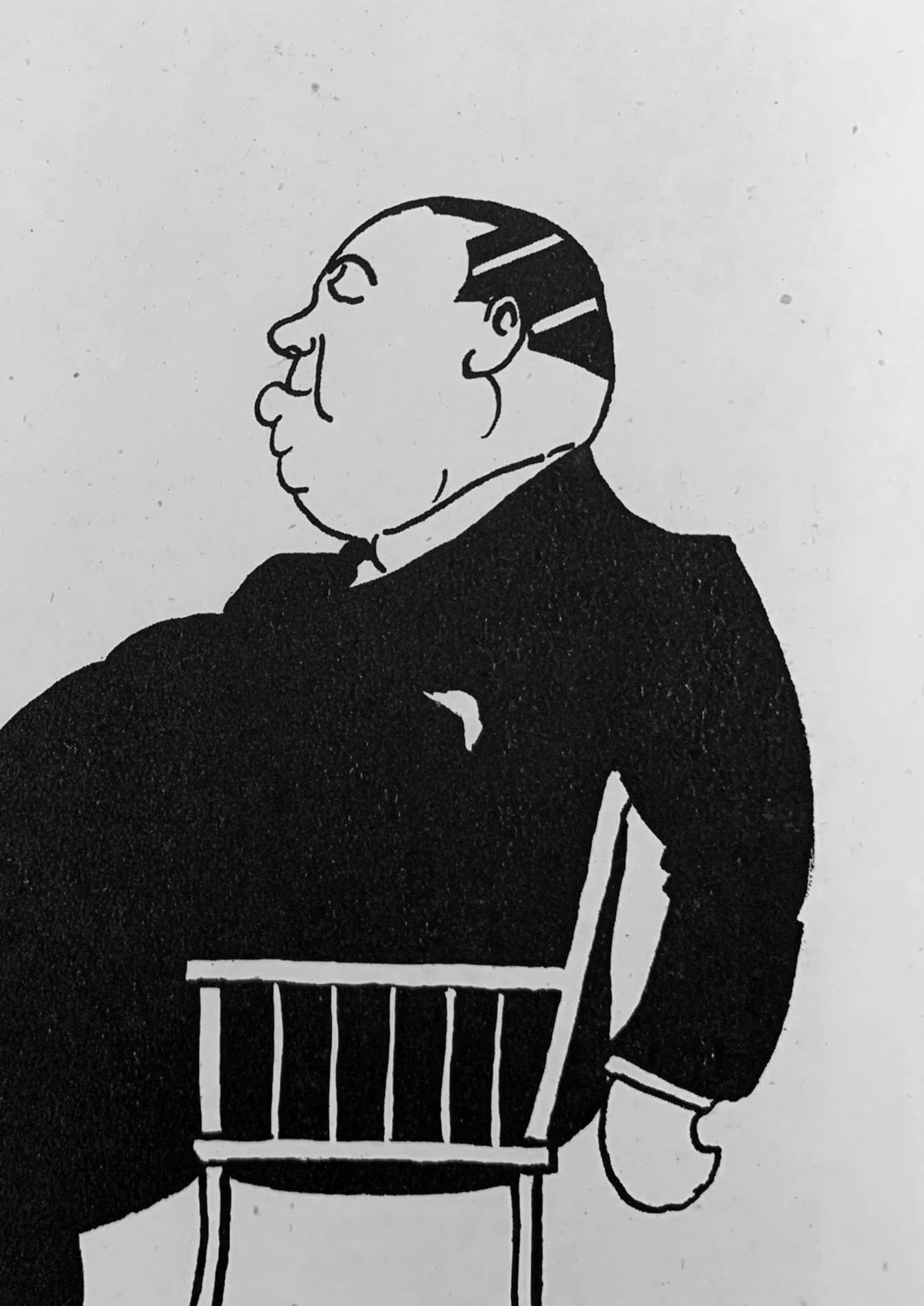 Alfred Hitchcock caricature