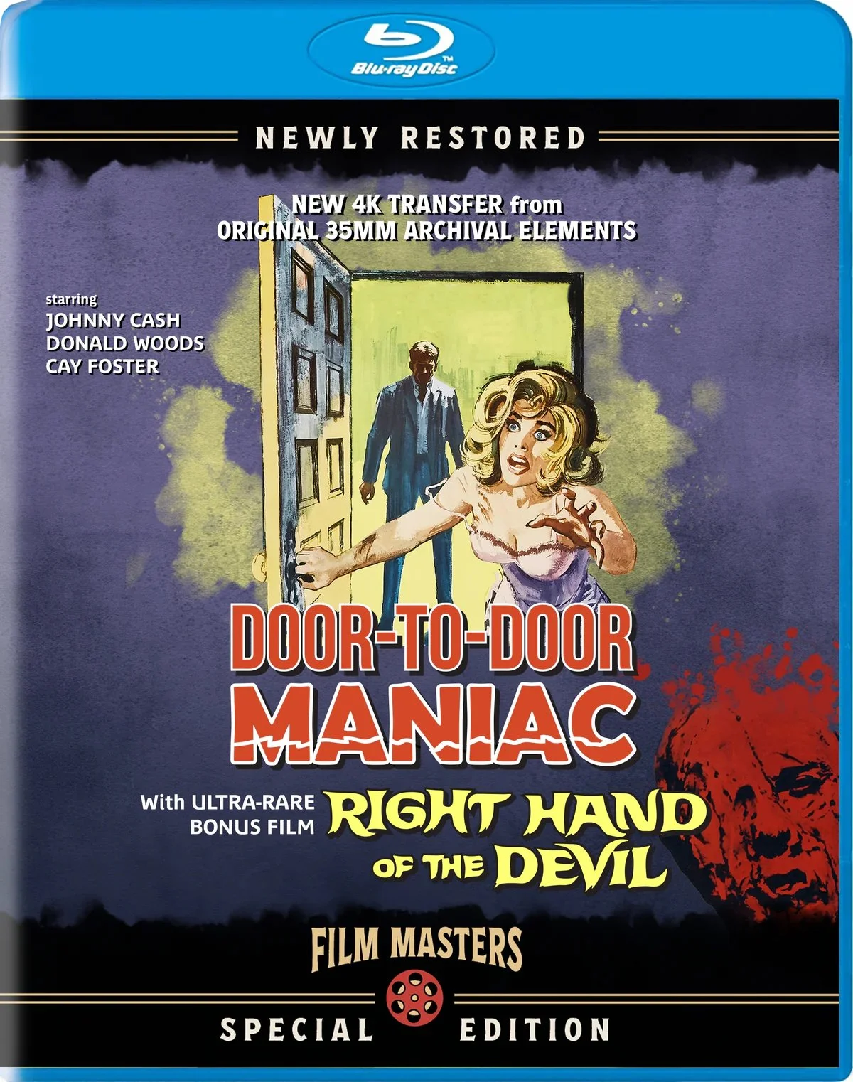    Door-to-Door Maniac  (1961) &amp;  Right Hand of the Devil  (1963) . Image courtesy of Film Masters. 