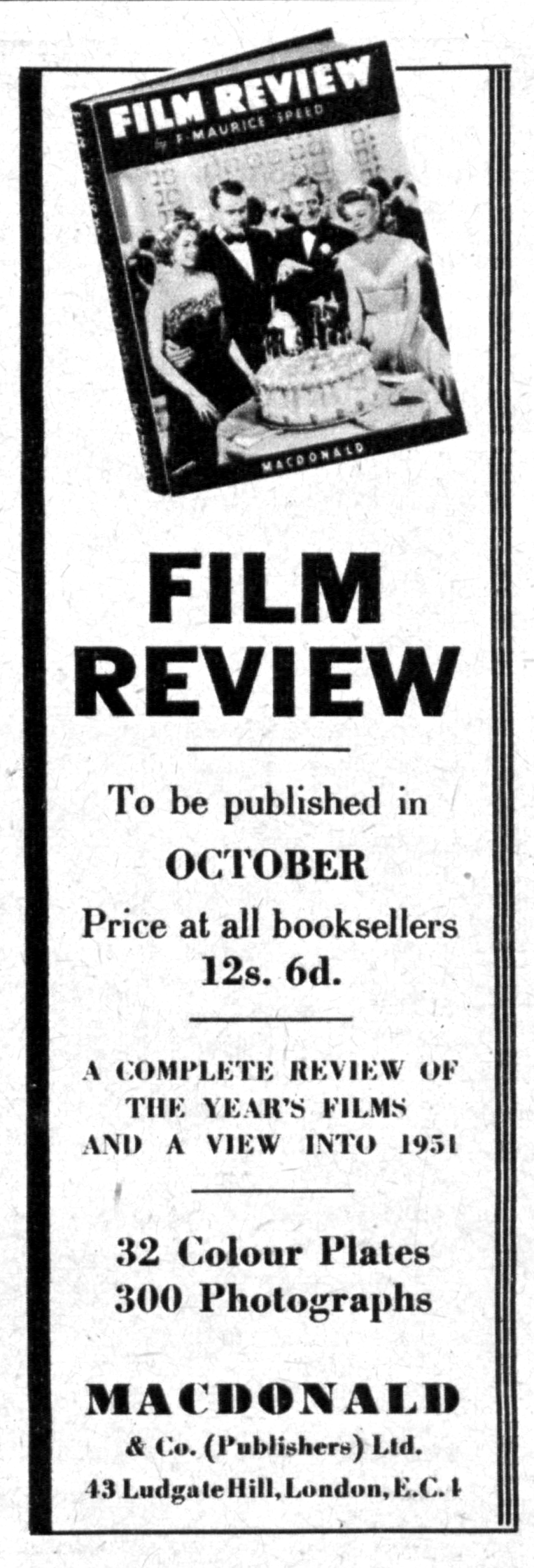 Ad from Picturegoer magazine - 7 October 1950