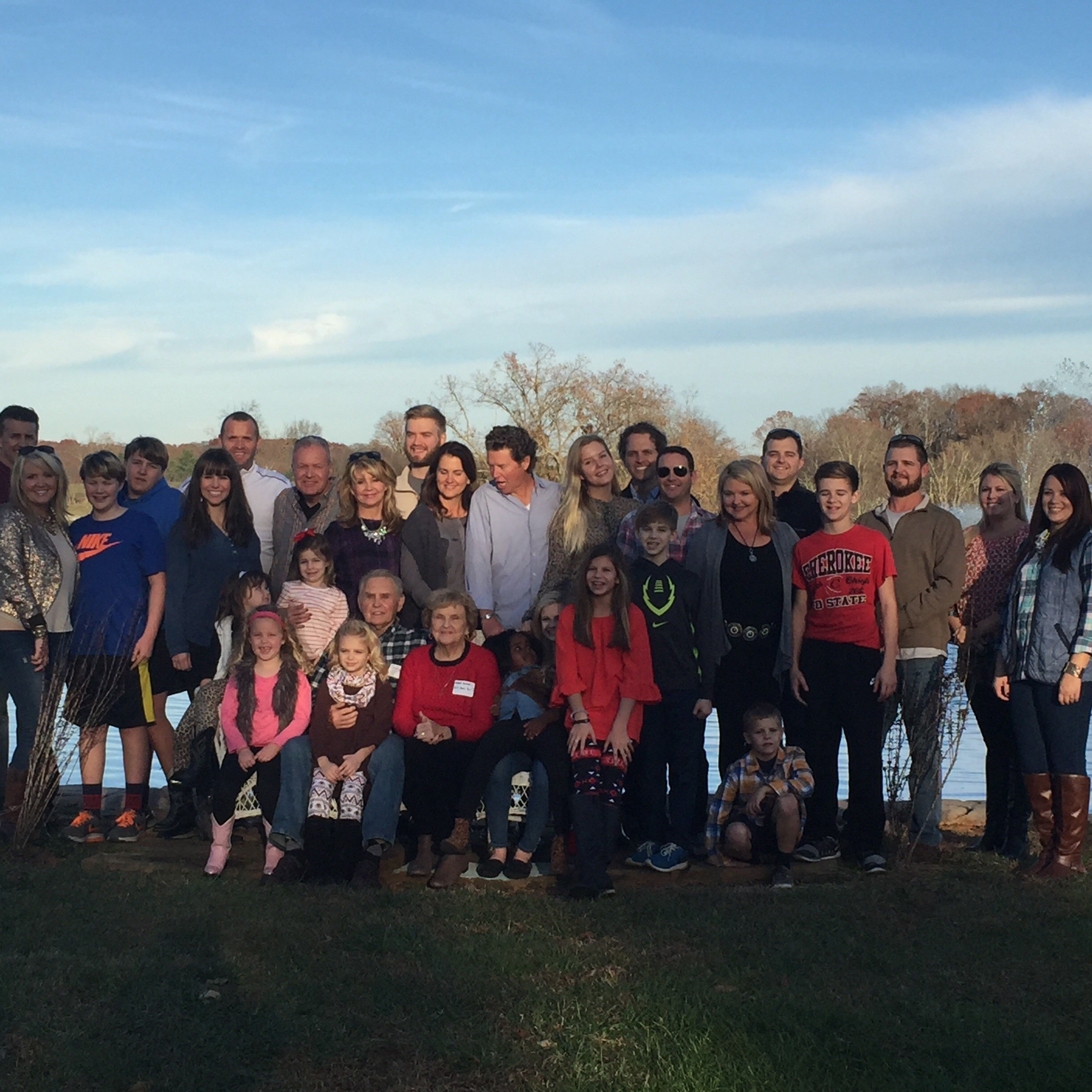 James Calvin family at the Smith farm during Thanksgiving
