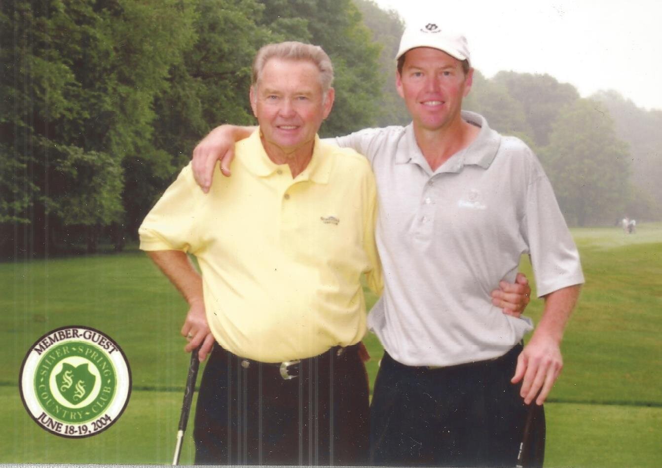 James Calvin with Jim in a golf tournament in Connecticut 2004