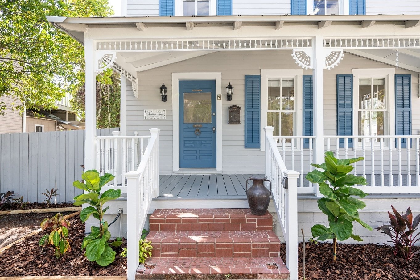 Exterior glow up ✨ 

This restored home in the historic district of St. Augustine, FL just needed a little TLC to bring the charm back to life. Historic districts generally require approval of paint colors, so familiarity with this process makes ever