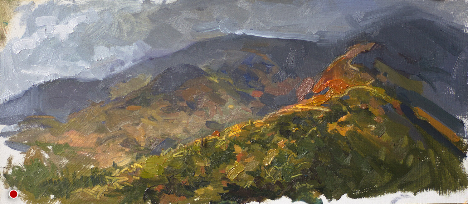  Oil on panel Plein Air Study from Owl’s Head  Sold 