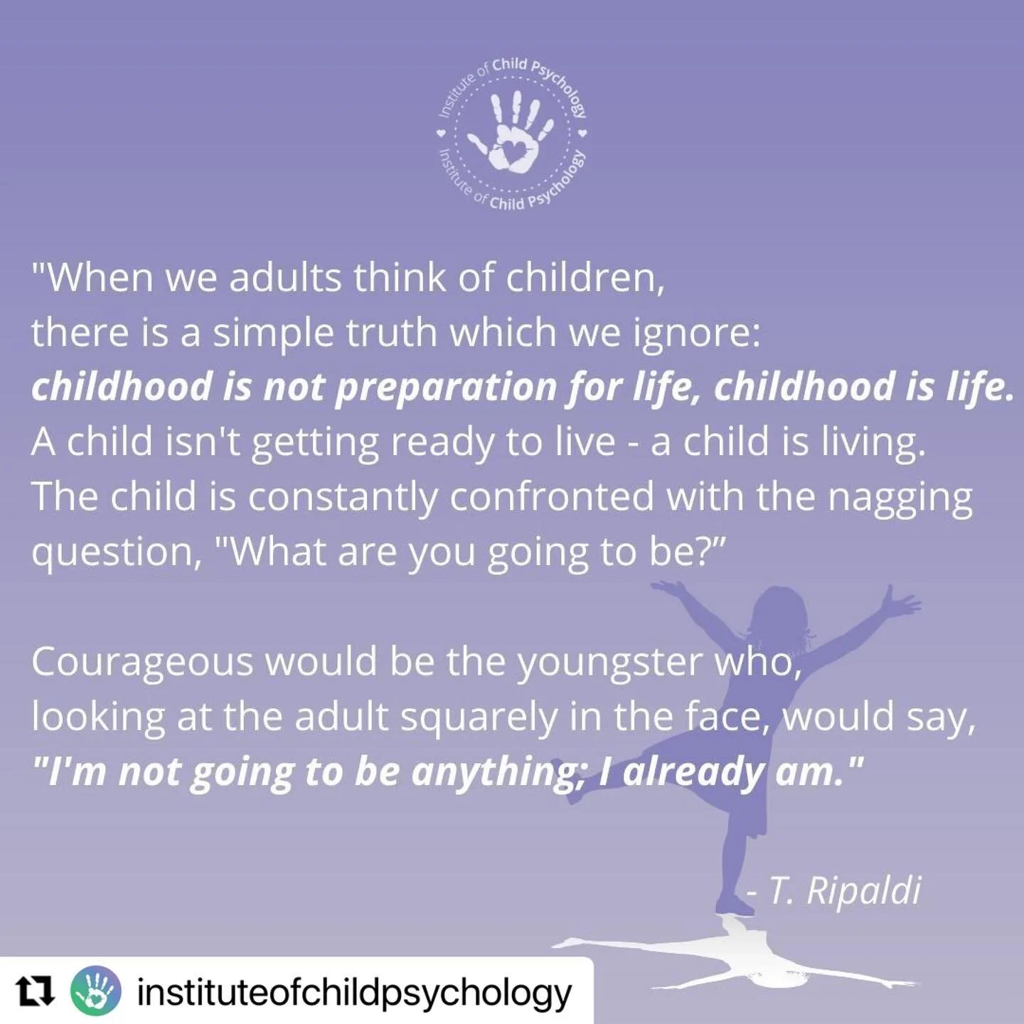 Who else wants to raise more kids with this philosophy?! #be #selflove #innerchildhealing
