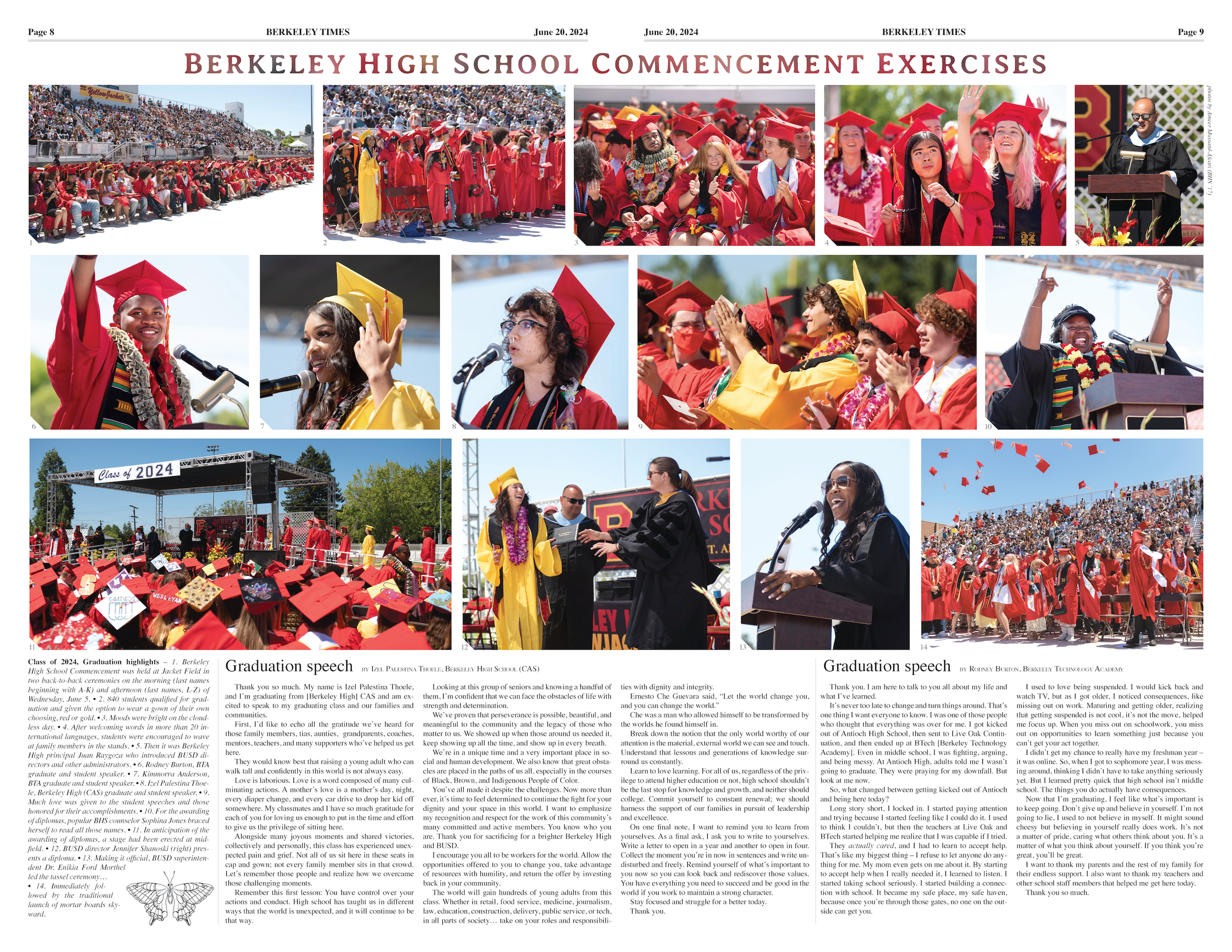 Berkeley Times - Berkeley High School Graduation (June 2024)