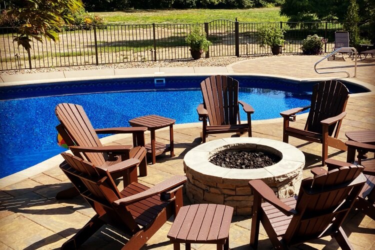 Stunning outdoor fireplace in Columbia Station, OH