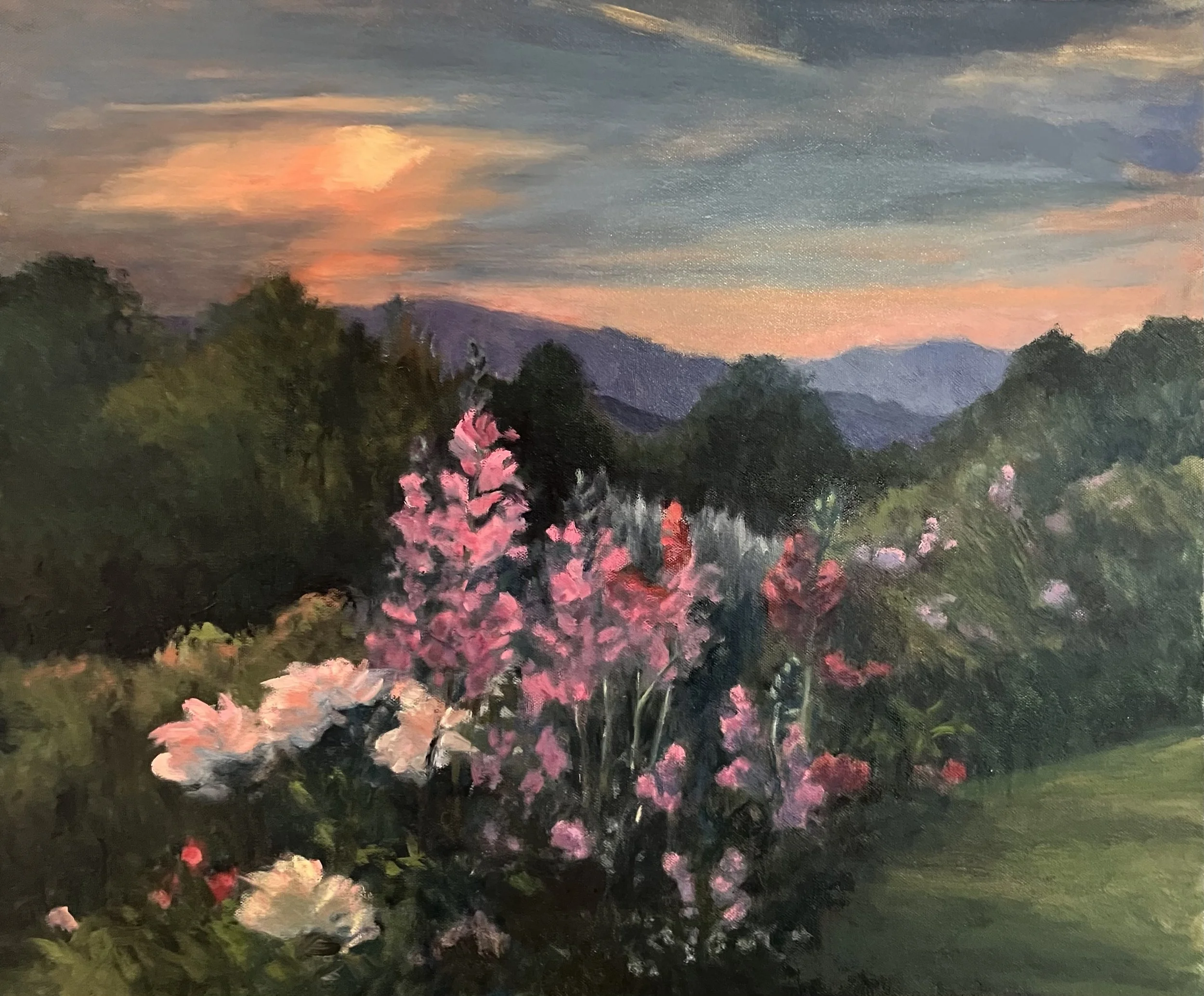 Smoky Sunset   oil on canvas, 24 x 20   SOLD (#281)