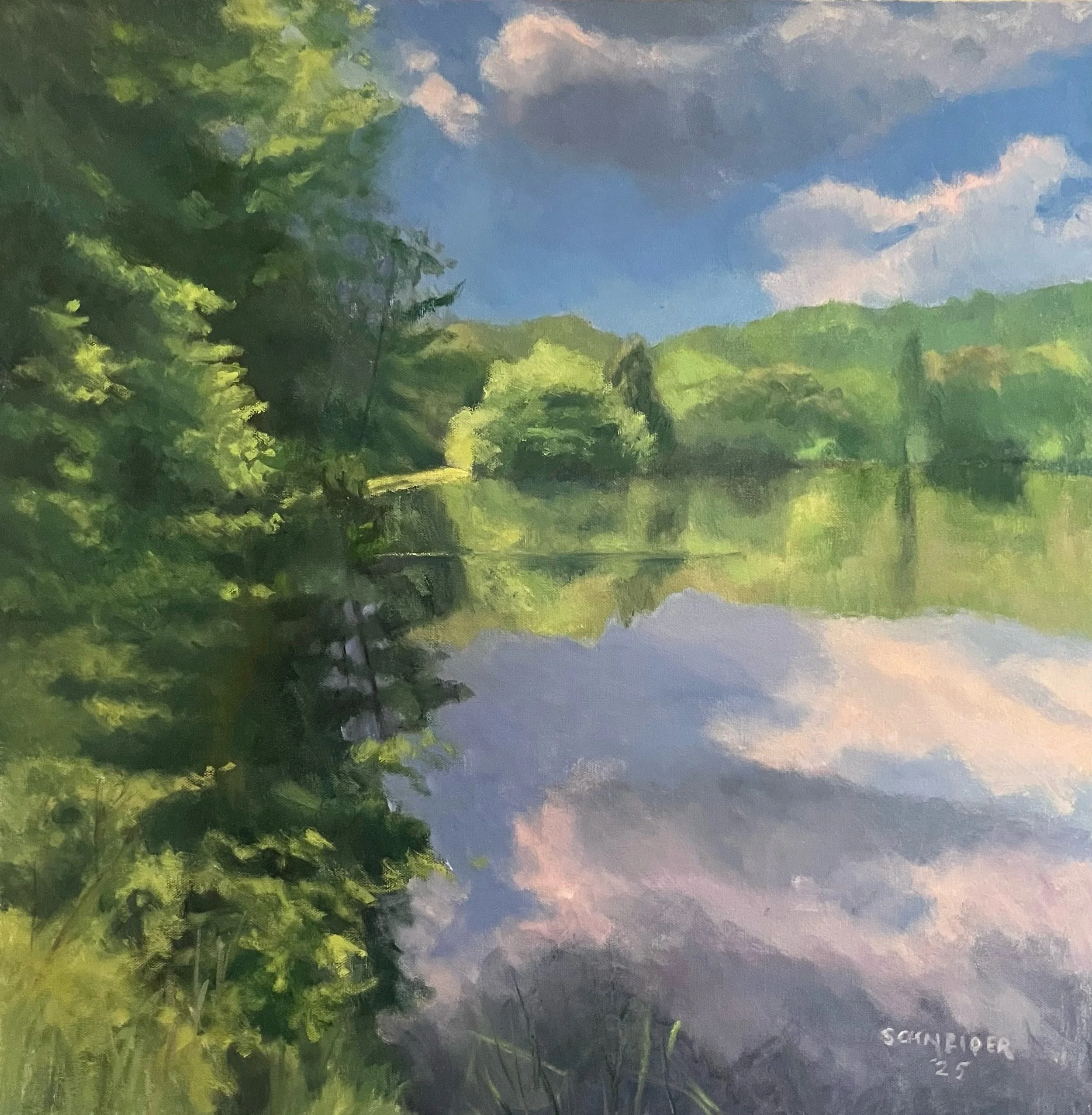 Shining Spring   oil on canvas, 24 x 24   $475 (#286)