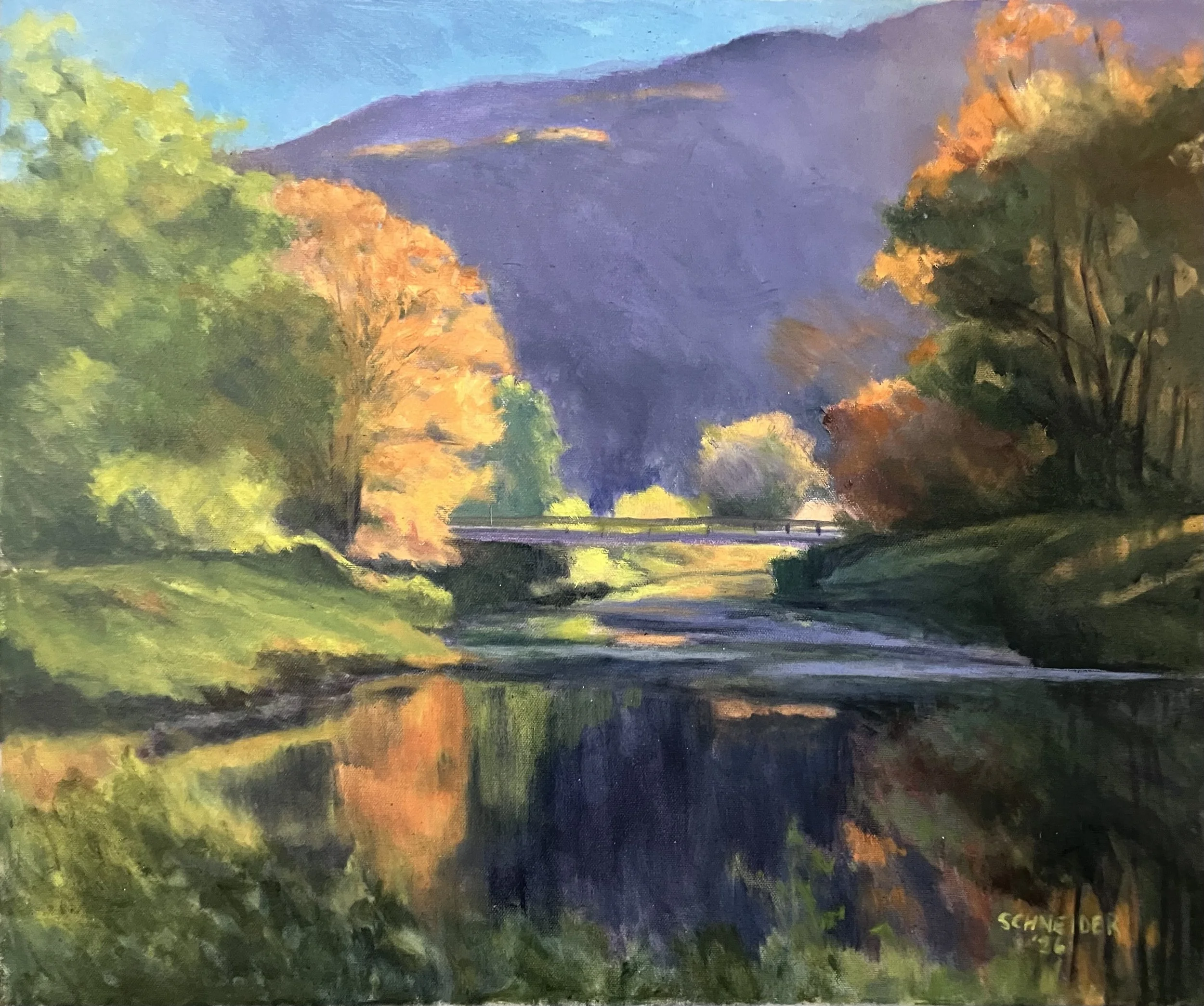 Autumn by the River   oil on canvas, 24 x 20   $400 (#290)