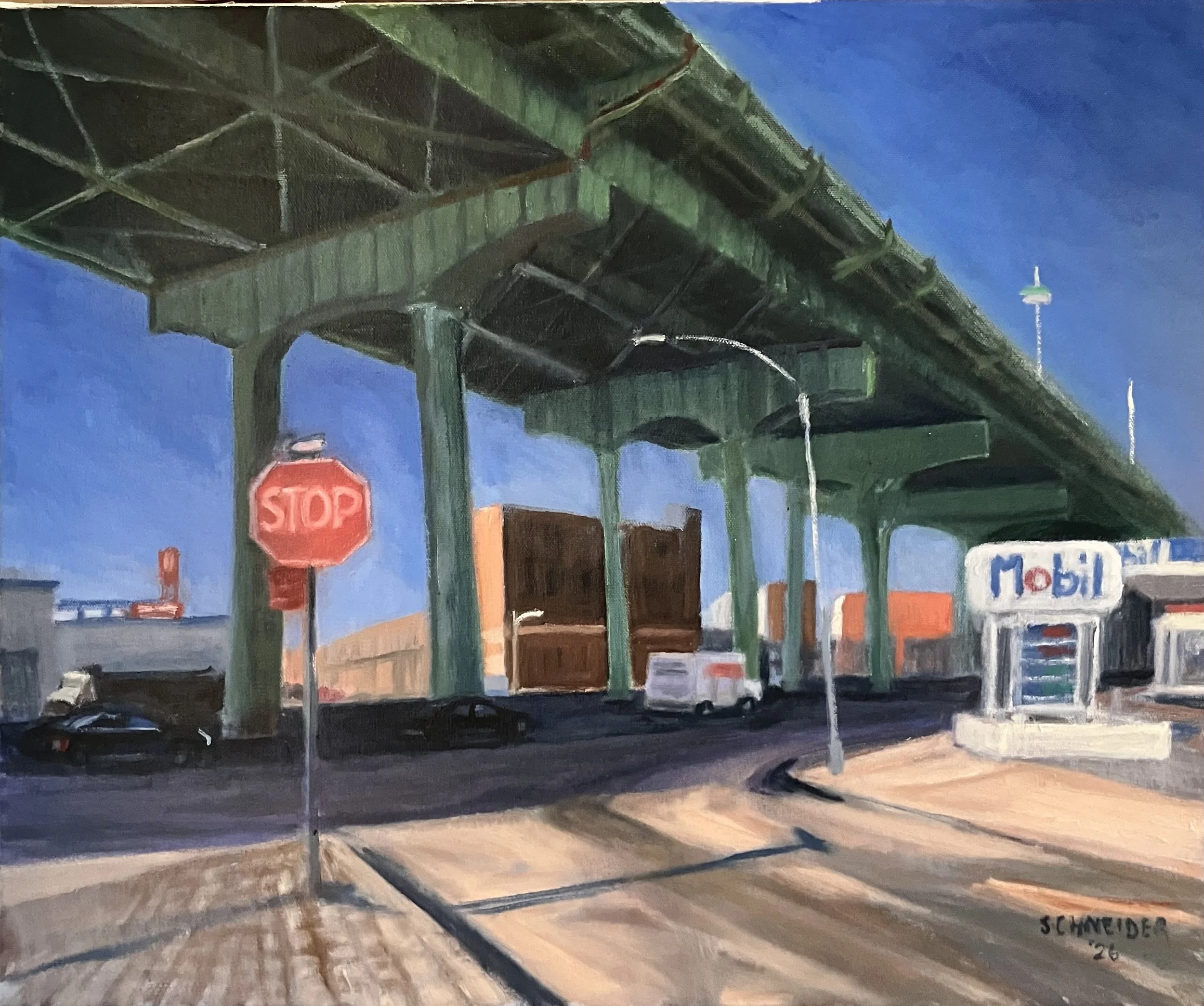 Under the Viaduct   oil on canvas, 24 x 20   $400 (#289)