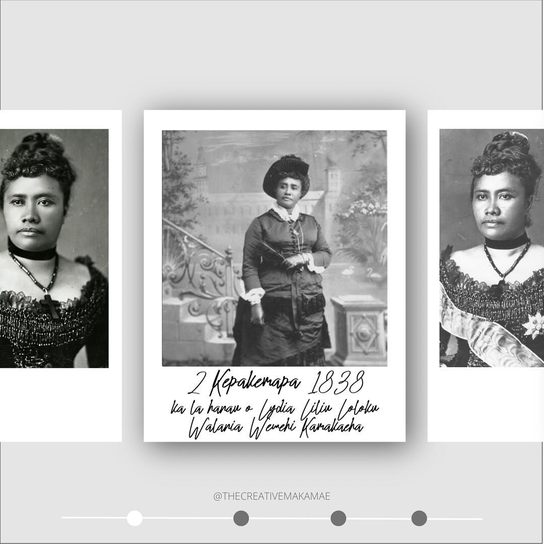 This week, we celebrate the lā hānau of Lydia Liliu Loloku Walania Wewehi Kamakaeha on Pōʻahā, 2 Kepakemapa.

A prolific haku mele and our last reigning monarch, she stood firmly for her lāhui. We are inspired by her and her resilience in the face of