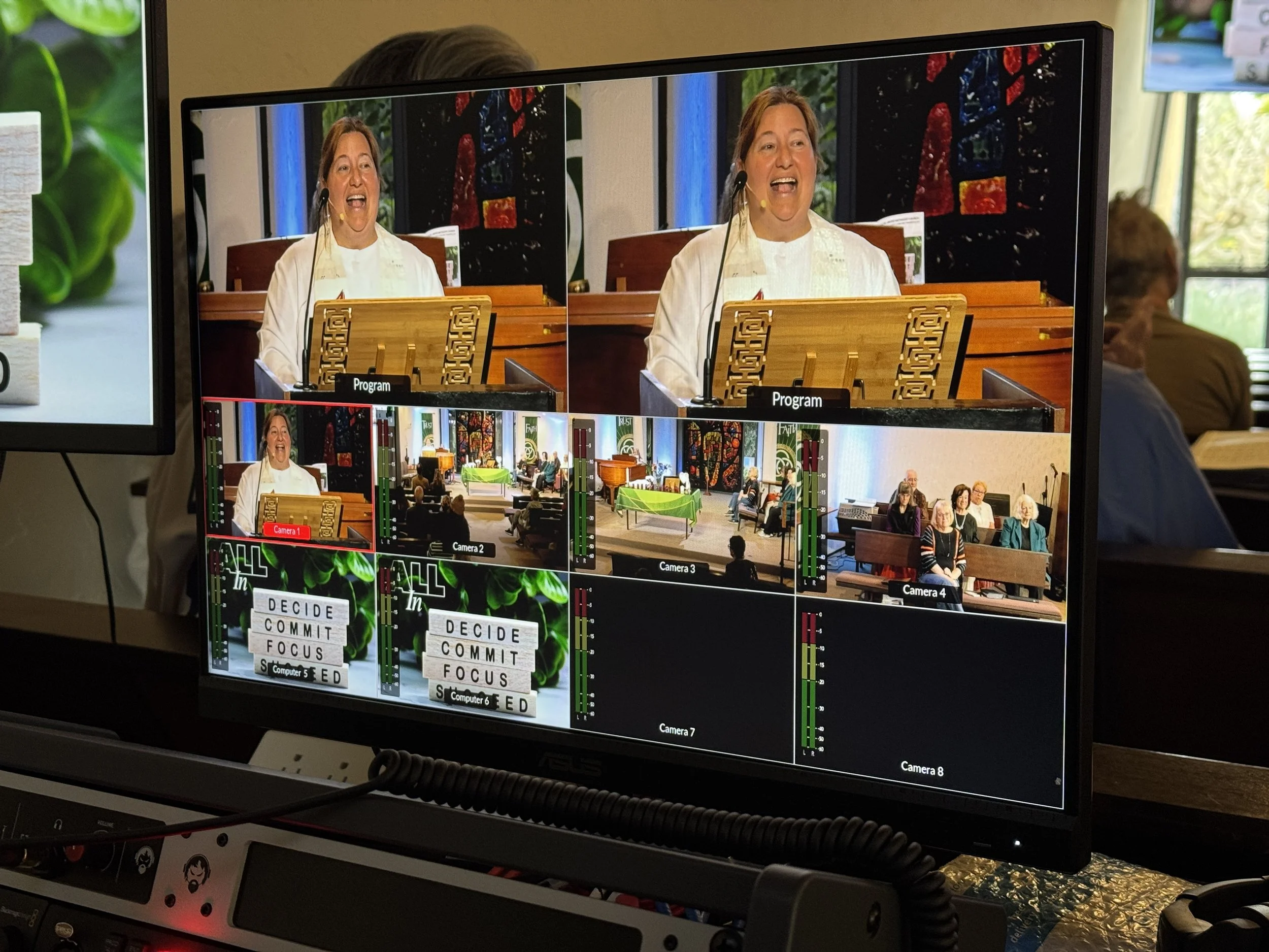 The live-streaming system is easy enough to teach in about 90-seconds. In fact, it makes an ideal entry point for new volunteers.