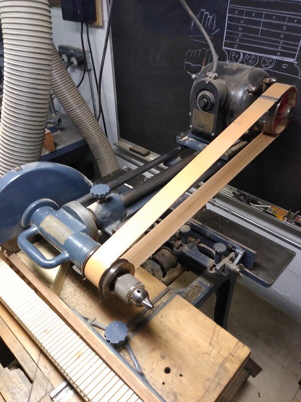 Radial arm saws aren't inherently dangerous, despite the old wive's tales bandied about. However, having a flat belt clicking away a few inches from your pizza-eating hand is a wee bit disconcerting. The Beaver combination woodworker never fails to c