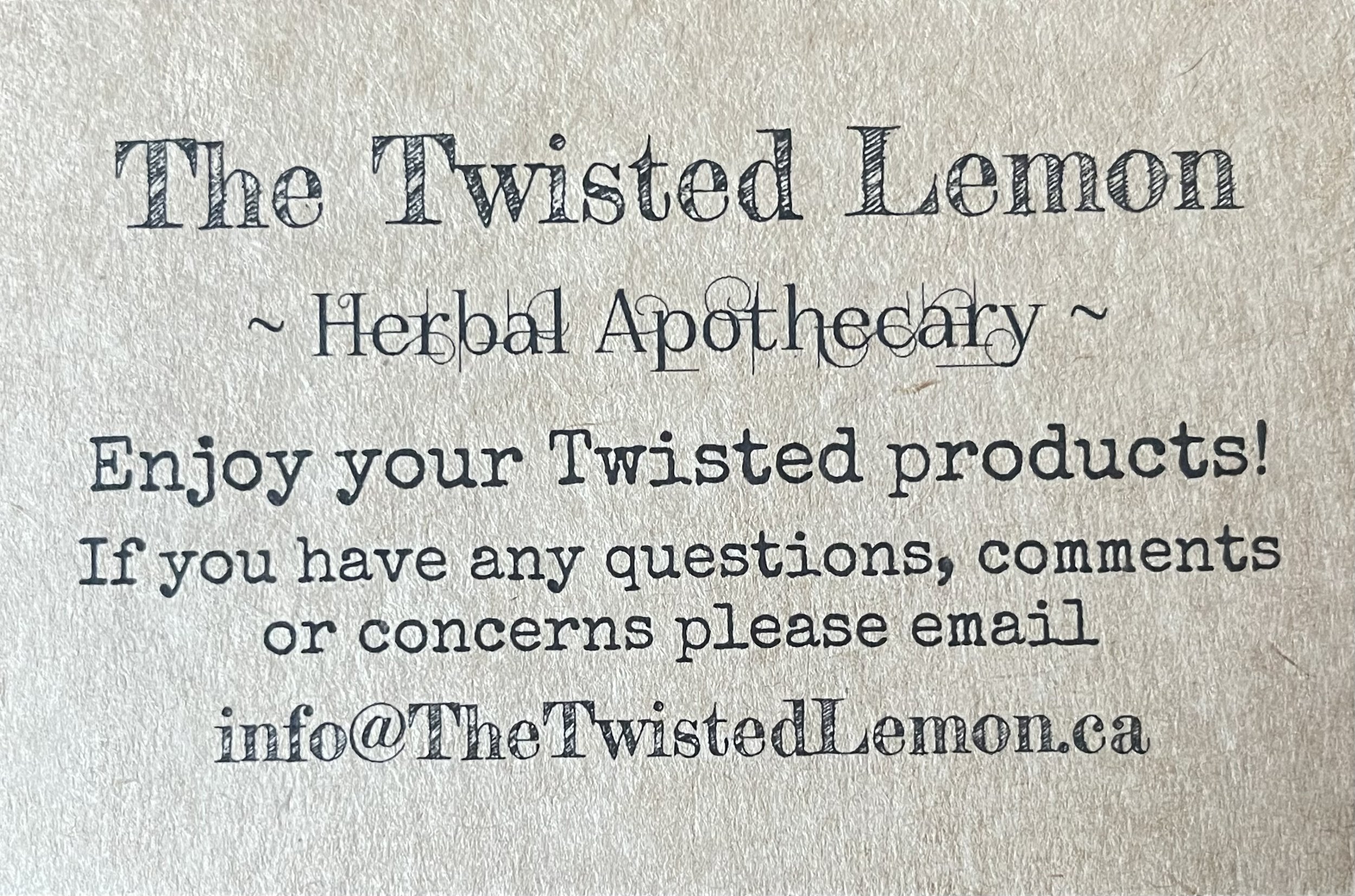 The Twisted Lemon