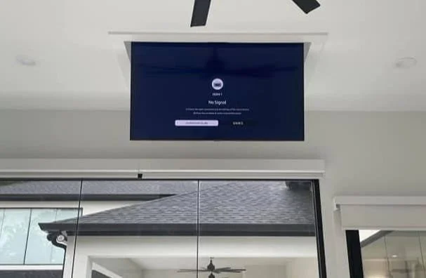 Ceiling mounted TV