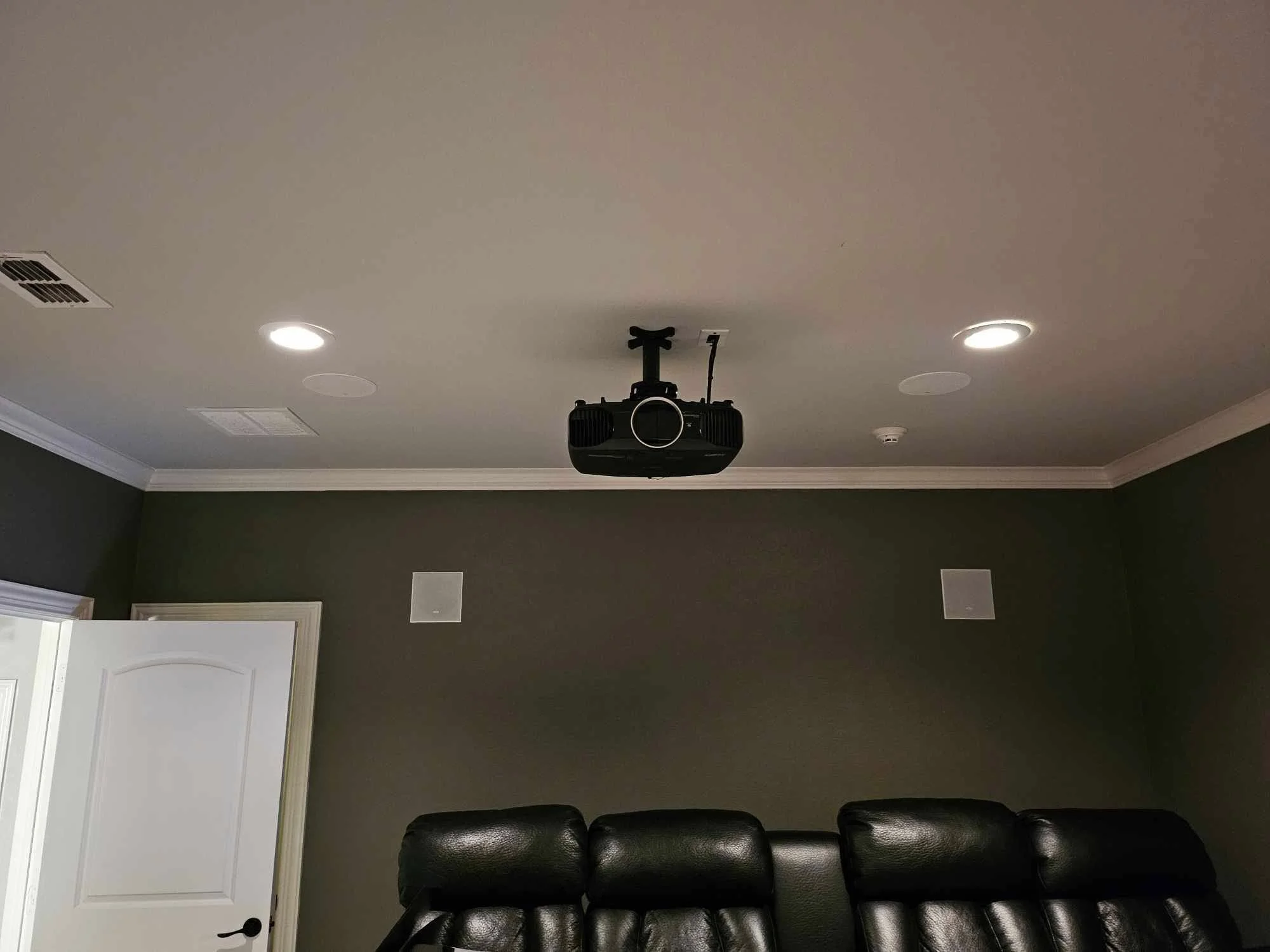 Home theater room projector