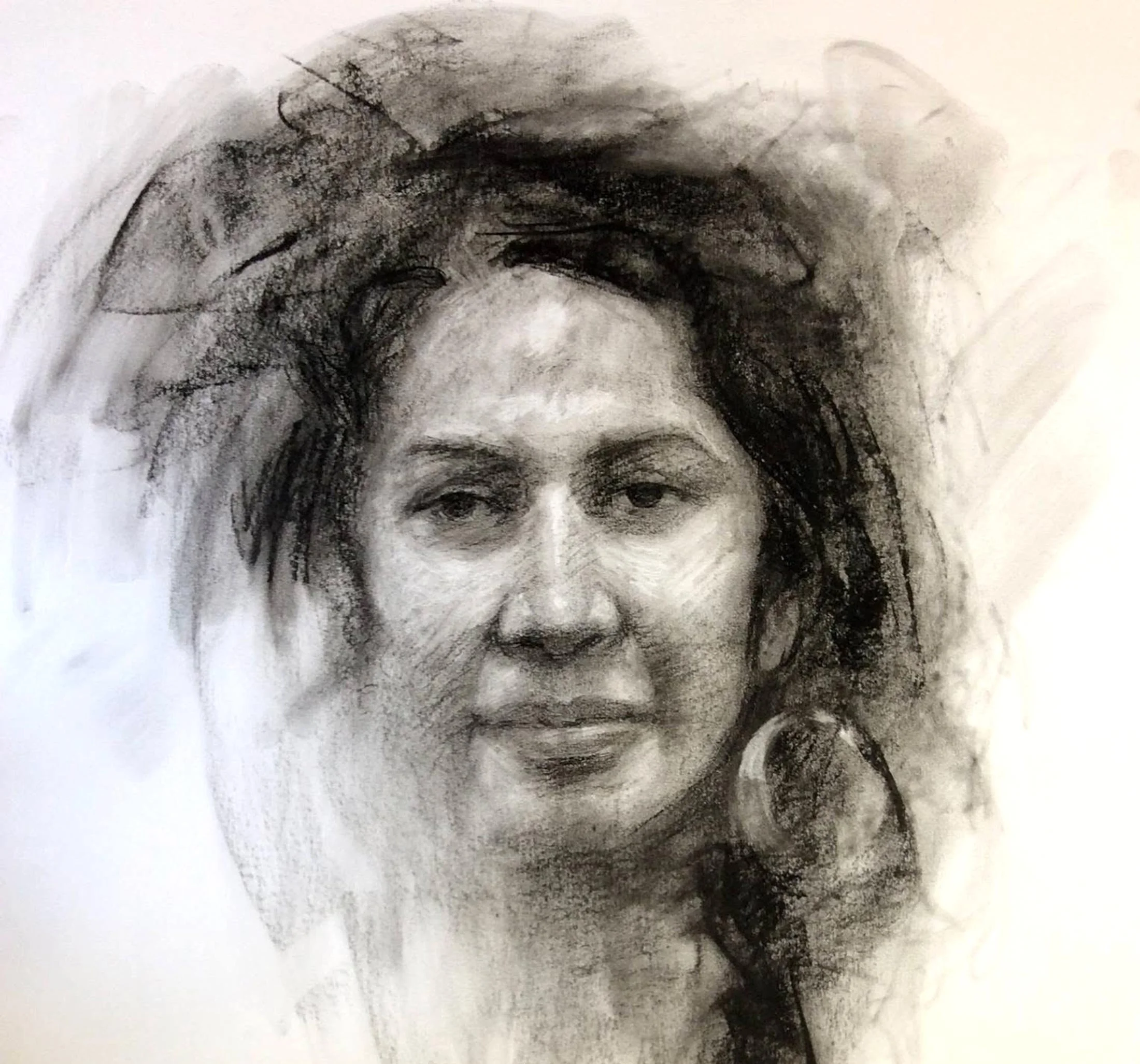 Charcoal Portrait / Life Drawing Workshop with Judy Drew