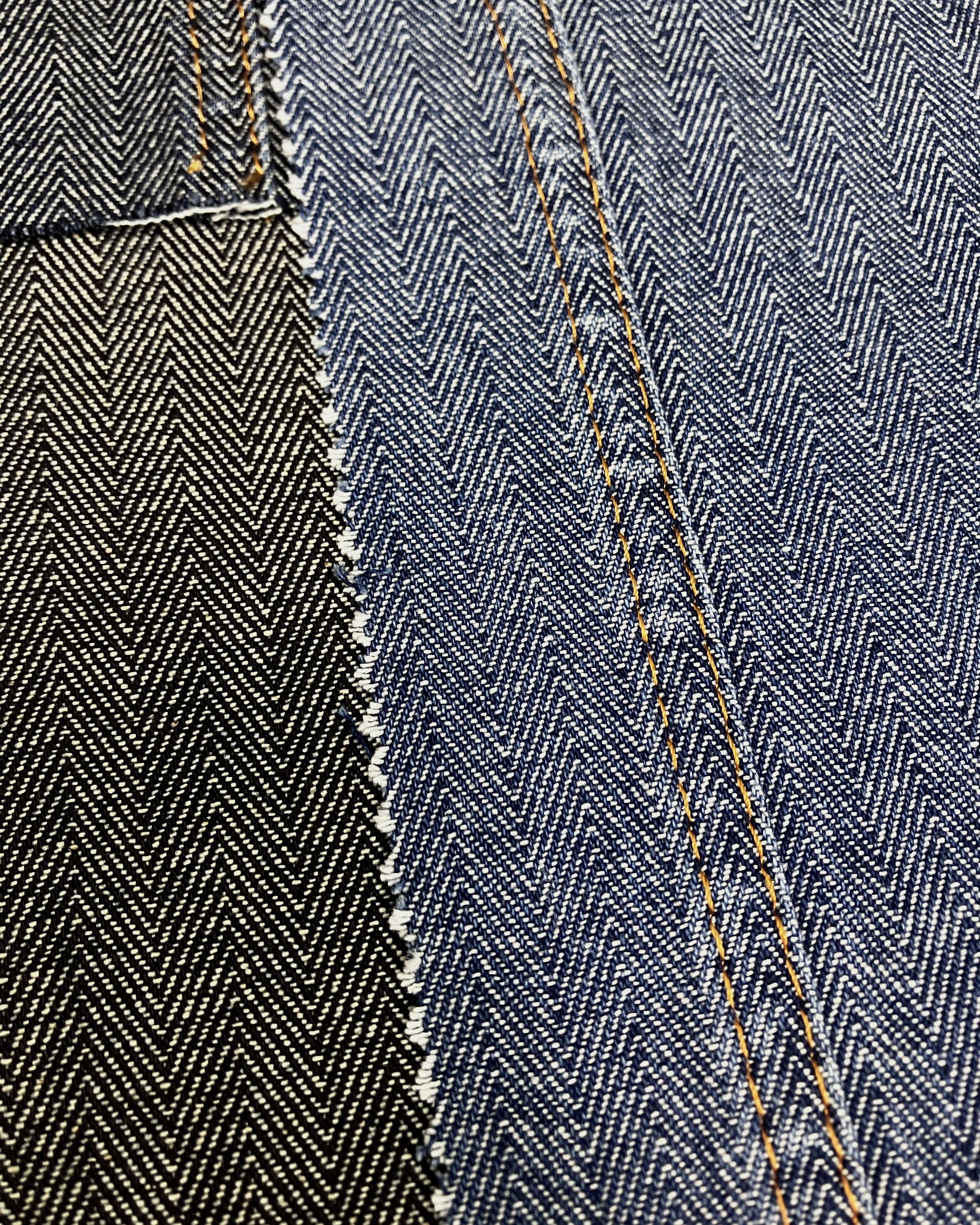 [TSC-DMDS-00124(1)] DENIM HERRINGBONE - 8.8oz - Cotton | Regular Finish