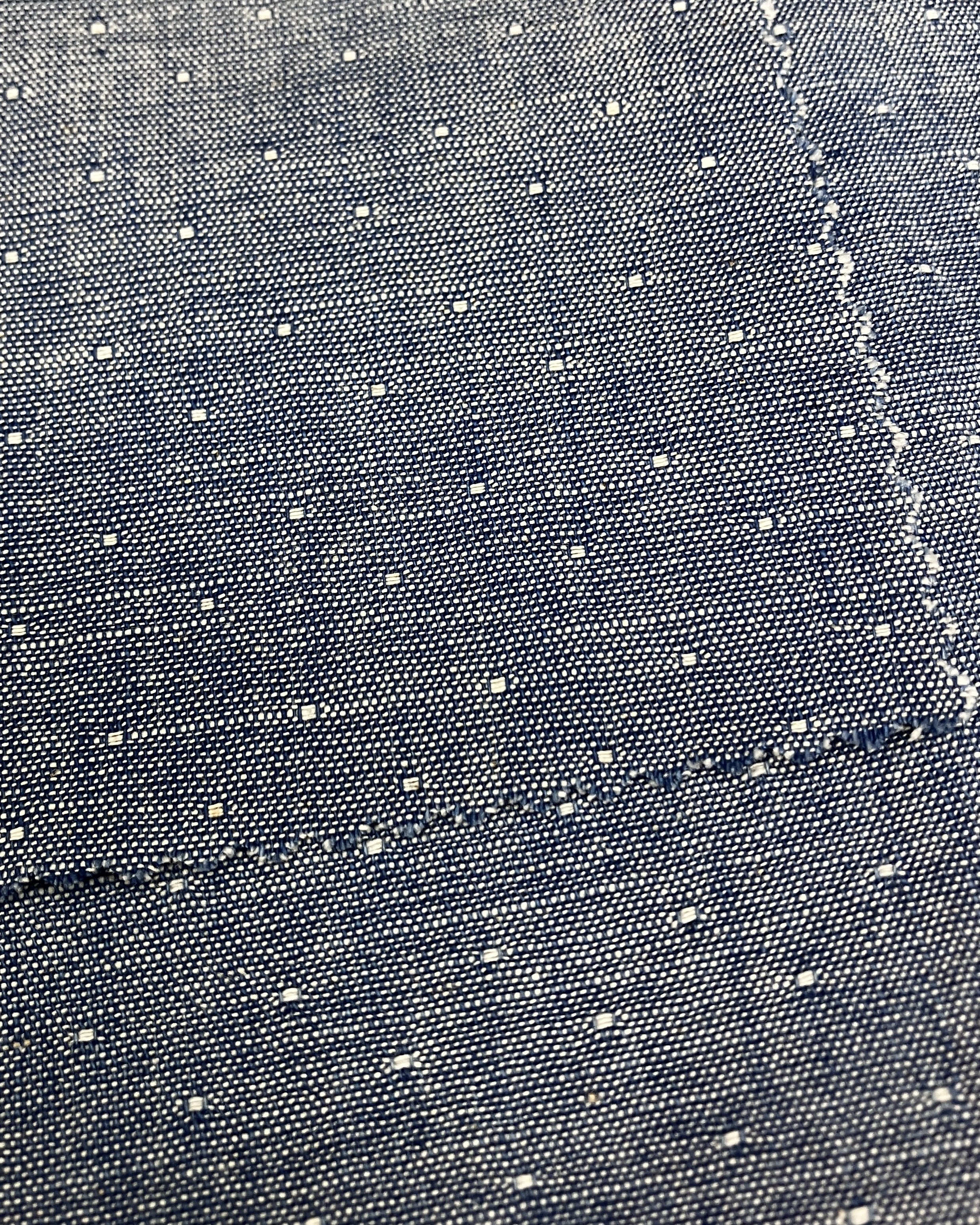 [TSC-DMDS-00136] DENIM CROSSHATCH CHAMBRAY DOBBY - 4.4oz - Cotton | Desized