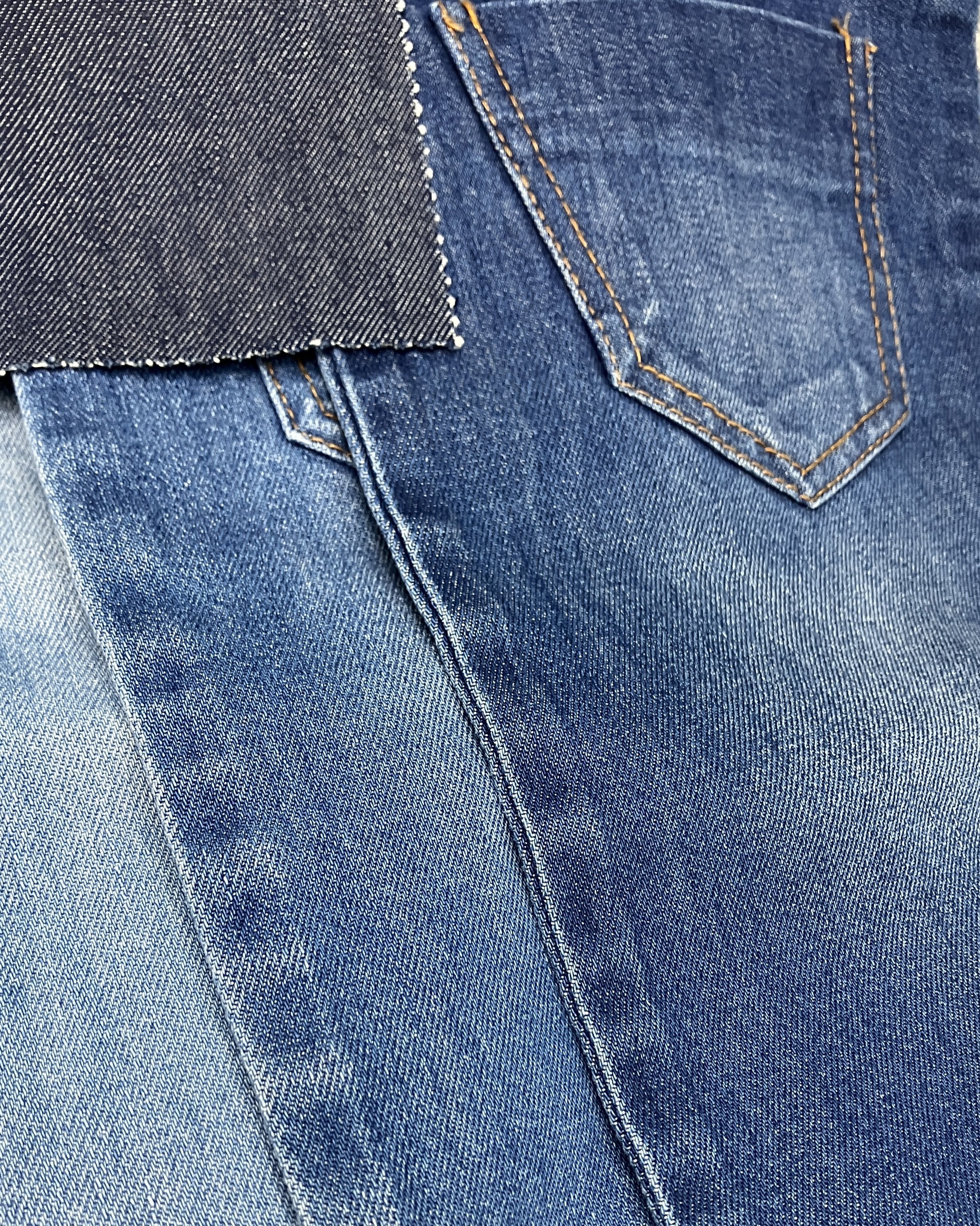 [TSC-DMSPR-E00542(0002)] RING SLUB DENIM STRETCH 3/1 "Z" - 10.2oz - Cotton Polyester Spandex | Regular Finish