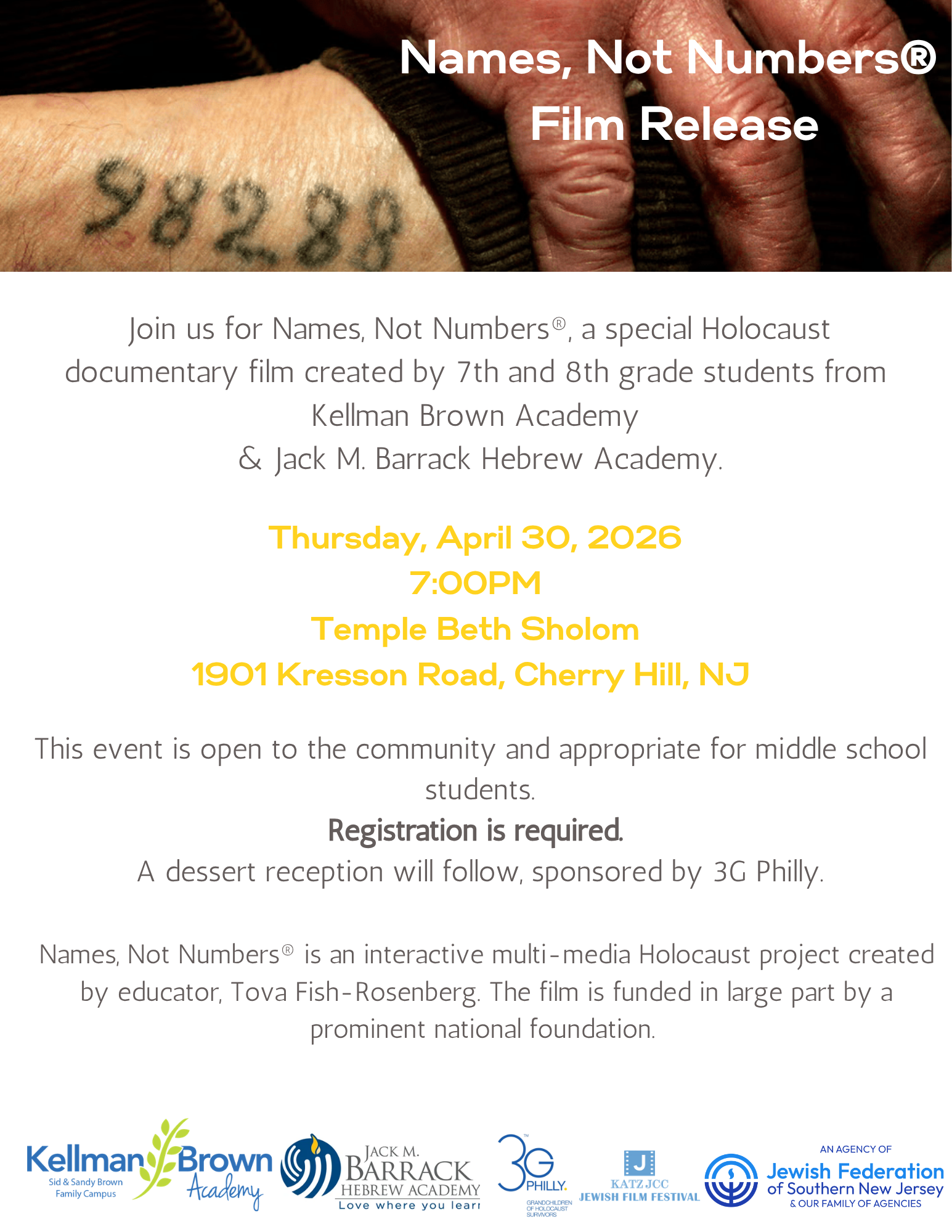 Names Not Numbers Film Release