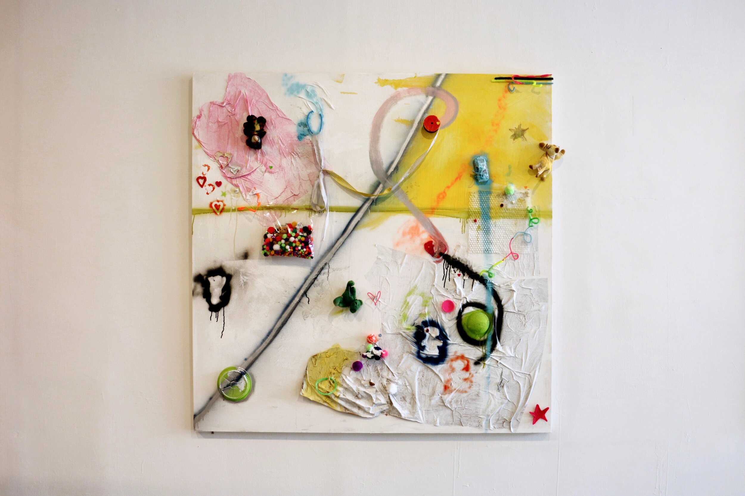 Untitled 4
Mixed media on canvas
72" x 72"