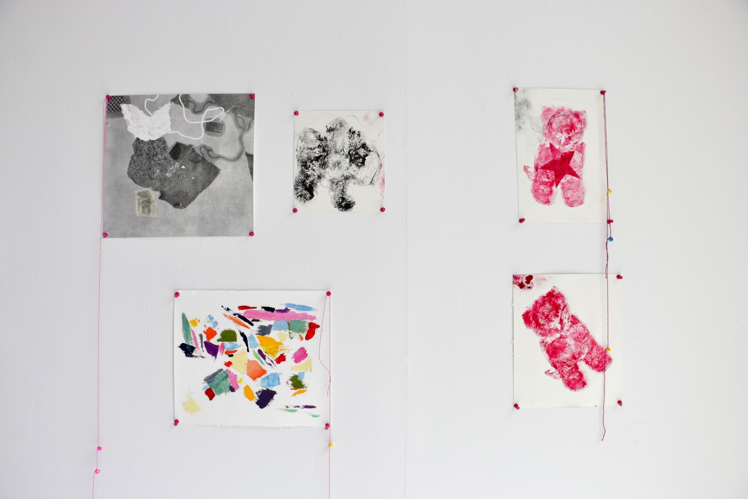 Mint Condition: Works on Paper
Monoprints, oil paint and string