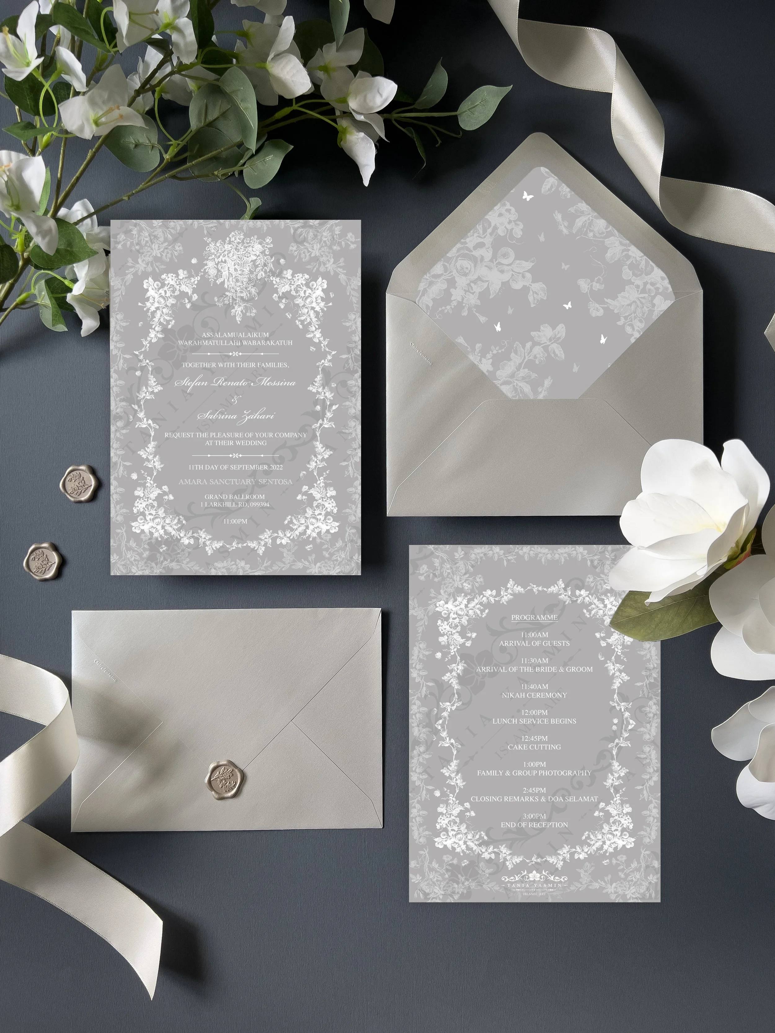 Chantilly Wedding Invitation Suite (New)