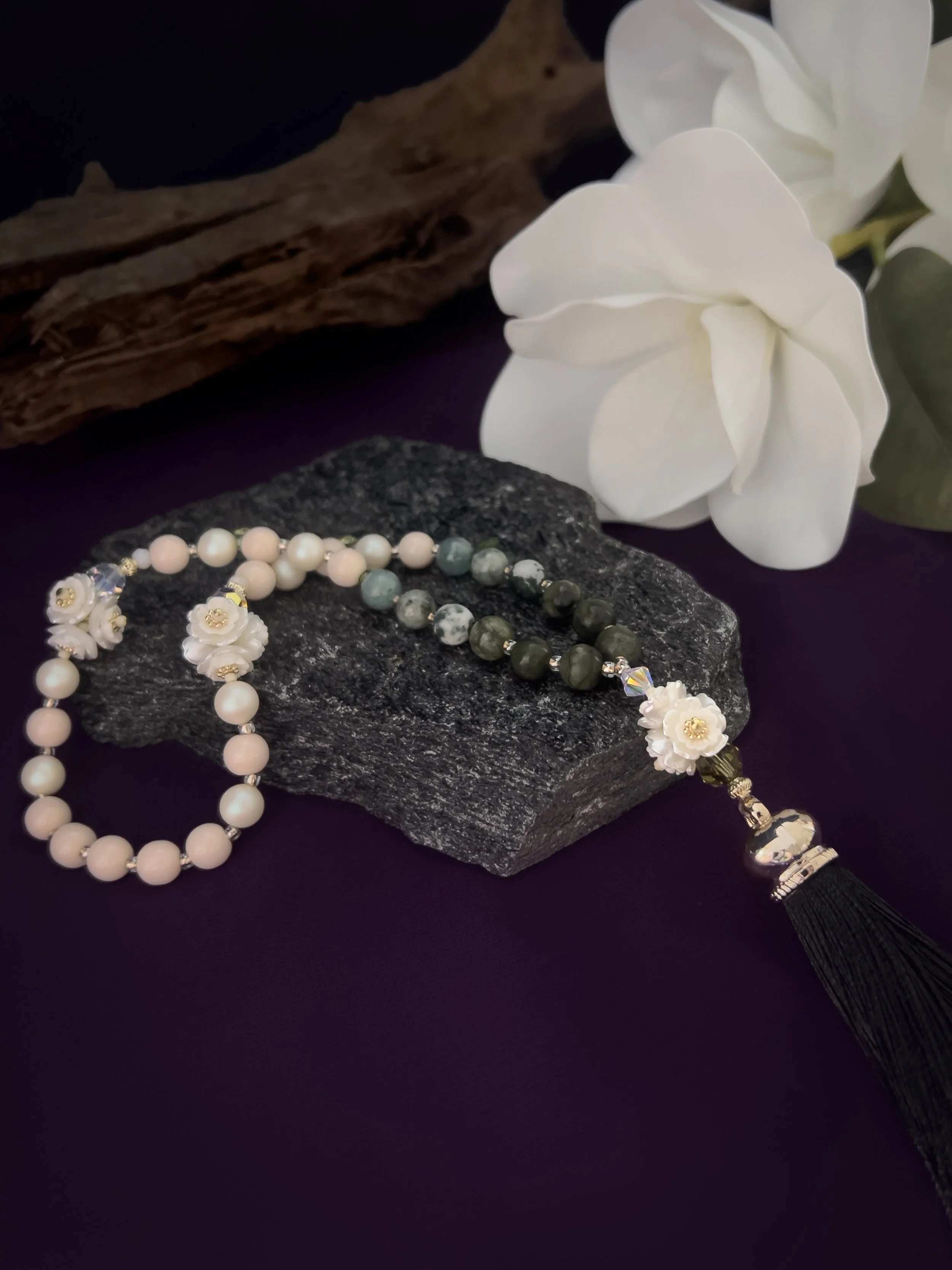 Camellia Tasbih: Verdelune Collection (New Ramadan 2026 Exclusive)