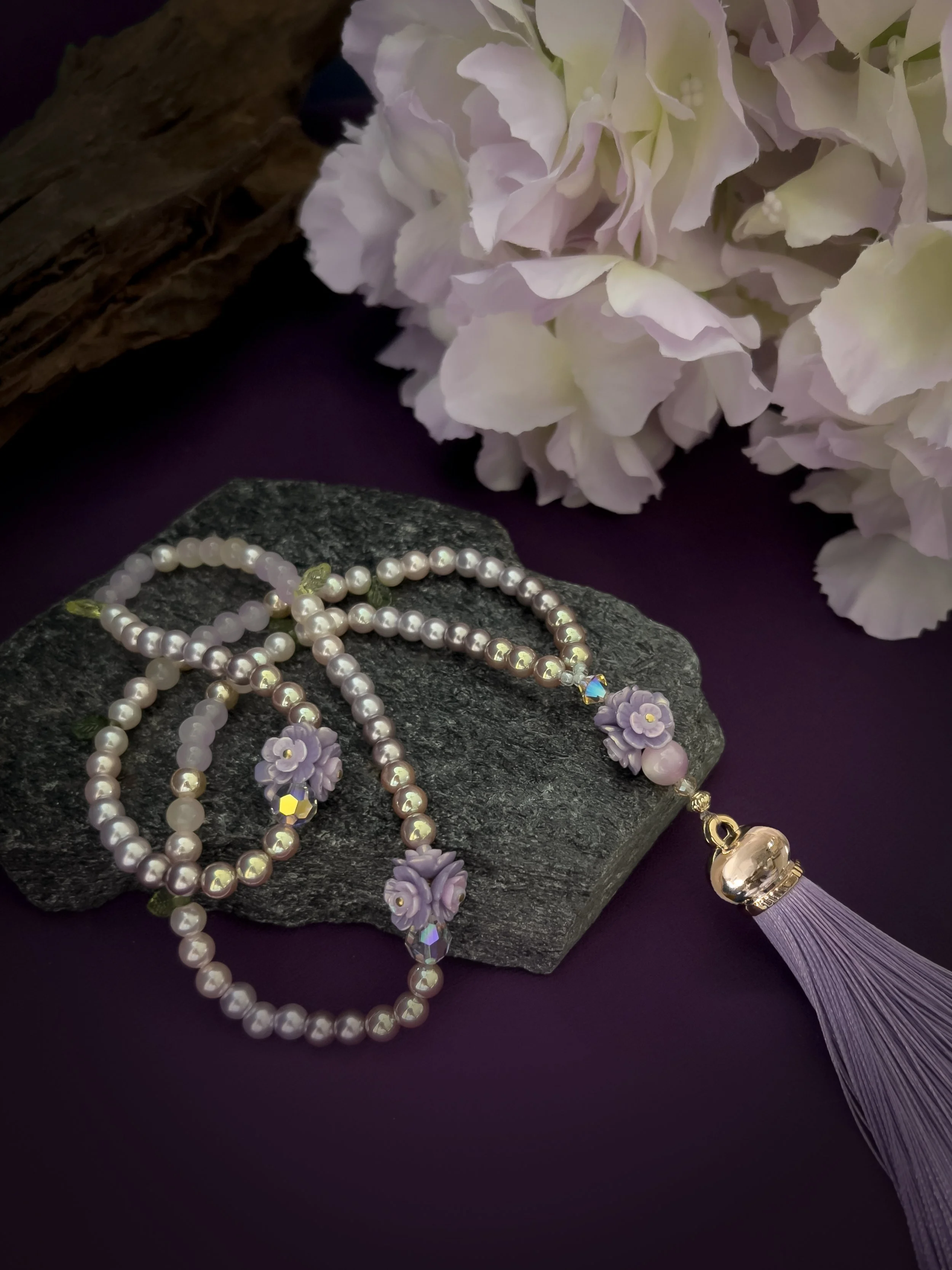 Lilac Fields 99 Bead Tasbih : Beyond The Meadow Collection (New) Early Bird Promo