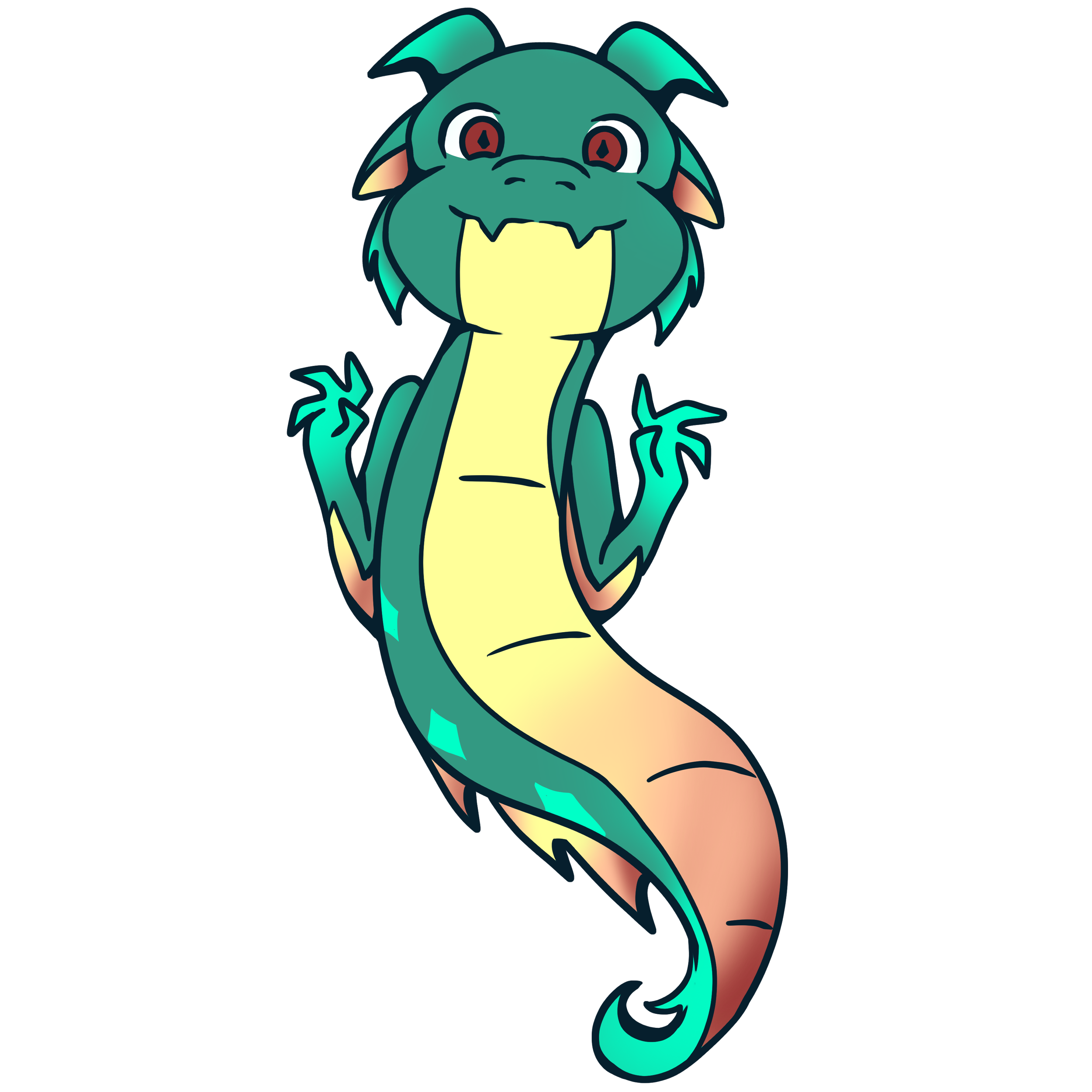 Green Dragon Sticker
