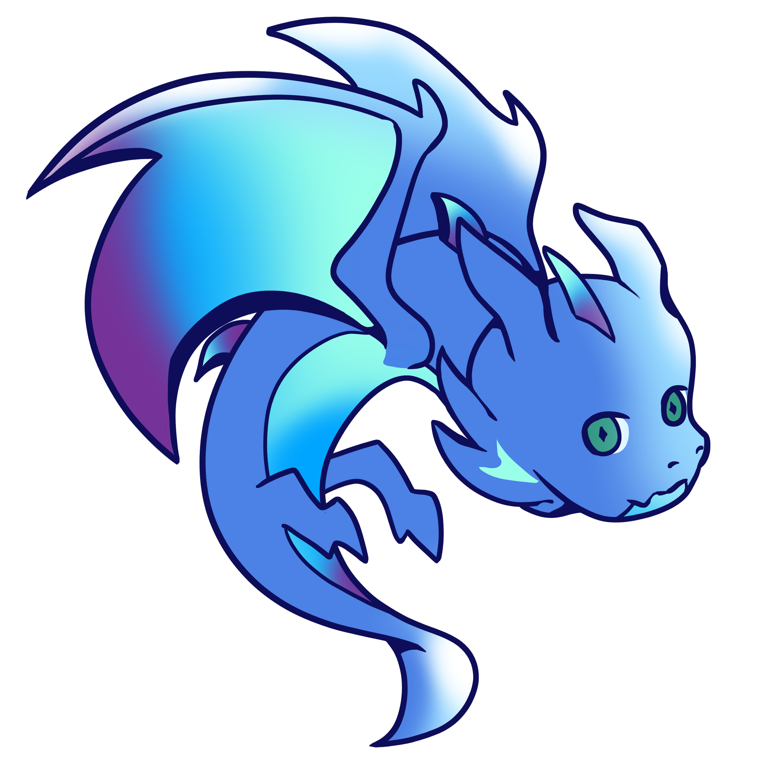 Blue Dragon Charm