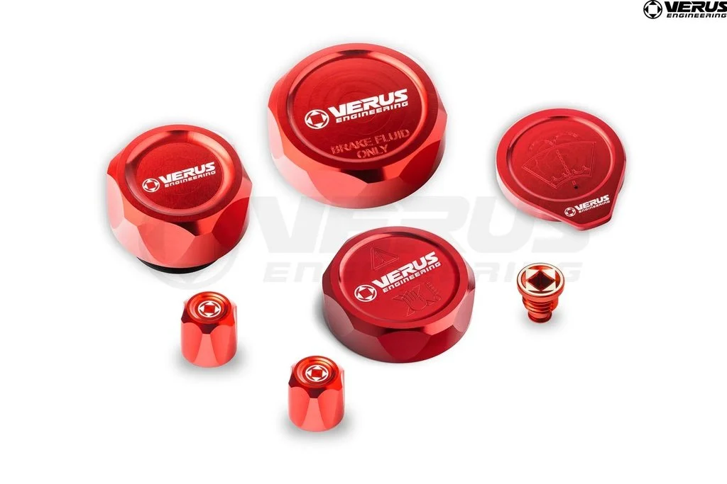 [A0687A-RED-FHS] Engine Bay Cap Kit - Toyota GR Corolla (Red, FHS Style).jpg