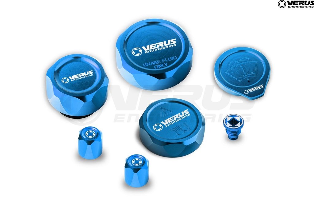 [A0687A-BLU-FHS] Engine Bay Cap Kit - Toyota GR Corolla (Blue, FHS Style).jpg