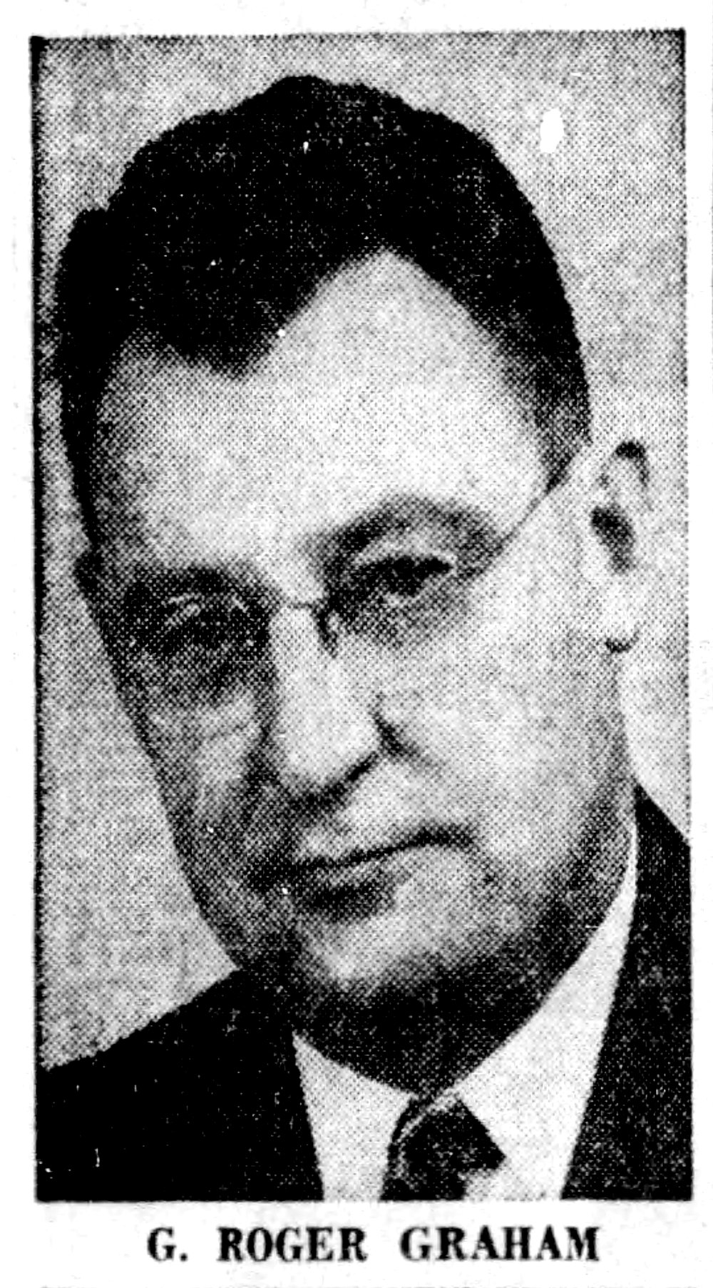 G. Roger Graham, Vice-Chairman of Canadian National’s Mountain Division and mastermind behind the C.N. Tower project, pictured here in 1960.   Edmonton Journal, November 7th, 1960.  