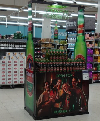 Tsingtao “Open For Possibility”global campaign roll out in retail.