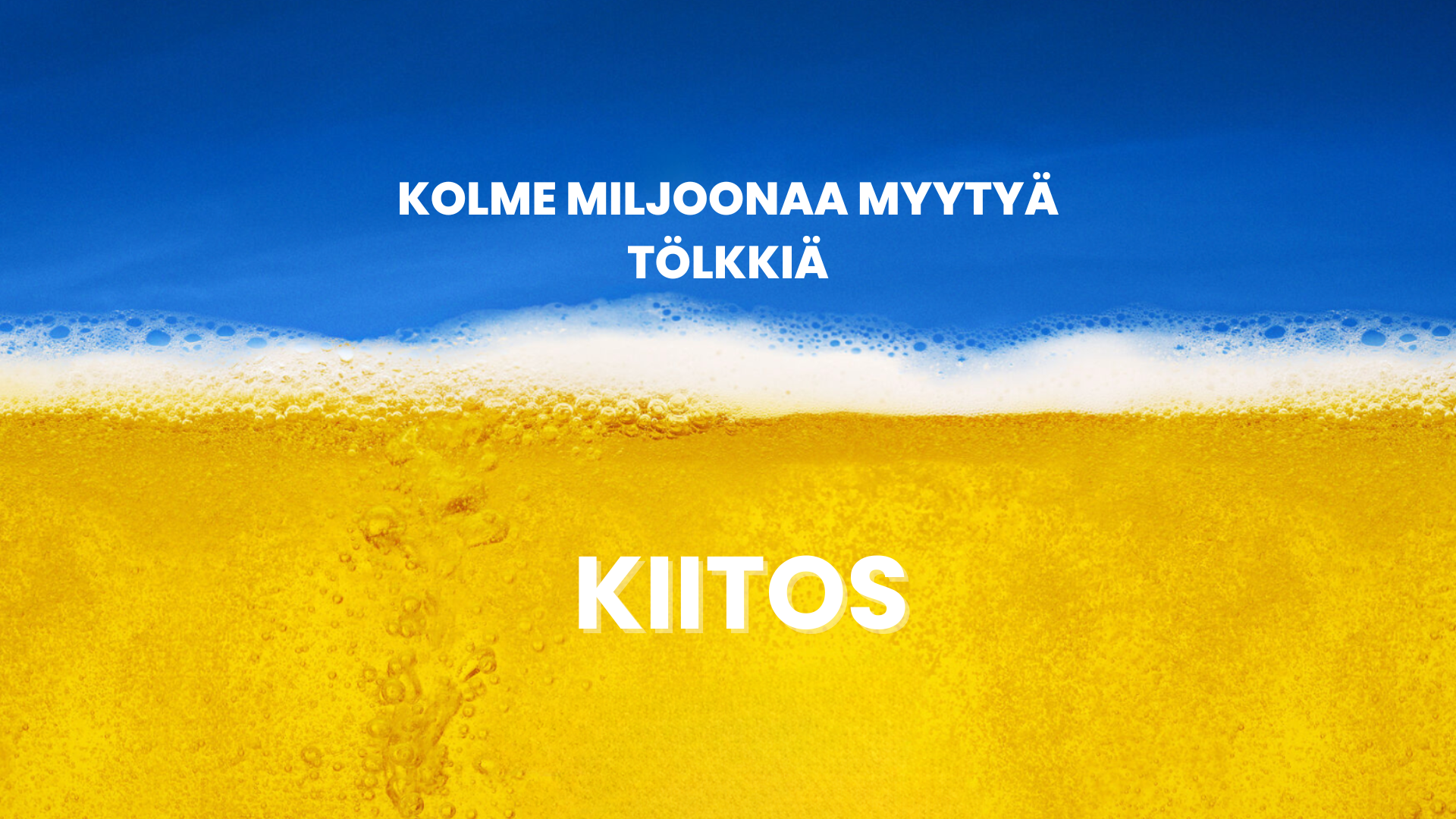 Kolme miljoonaa tölkkiä Obolonia&nbsp; - kiitos!
