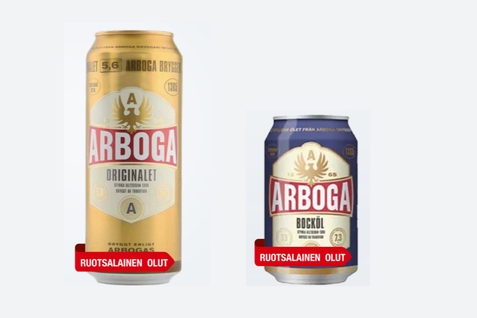 Swedish Arboga beer arrives in Finnish stores.