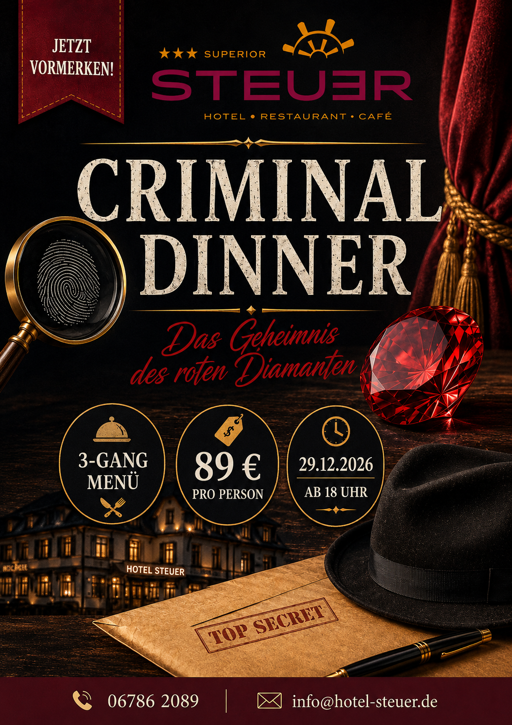 Criminal Dinner - Das Geheimnis des roten Diamanten
