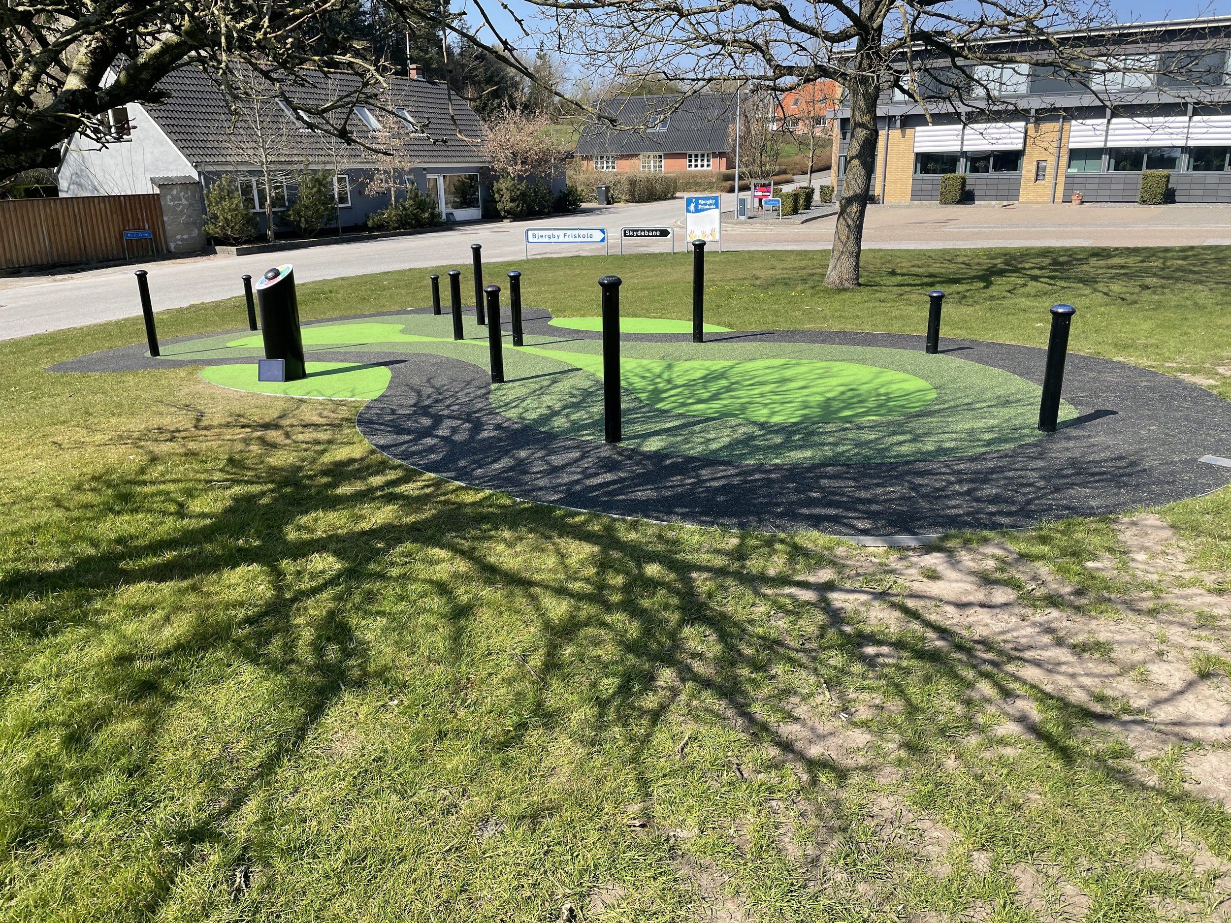 Infinity installed on green space