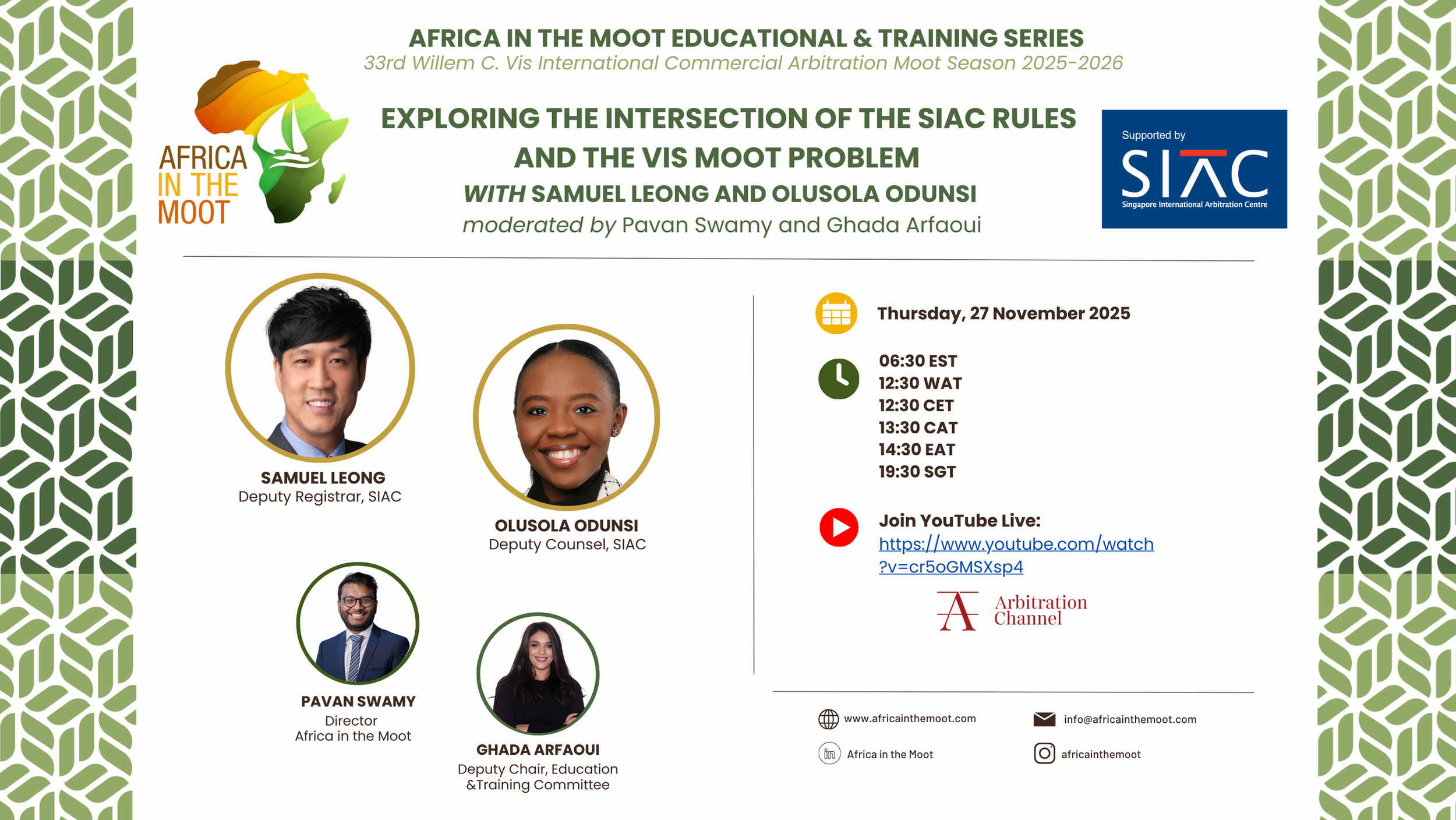 Education and Training Series | Exploring the Intersection of the SIAC Rules and the Vis Moot Problem