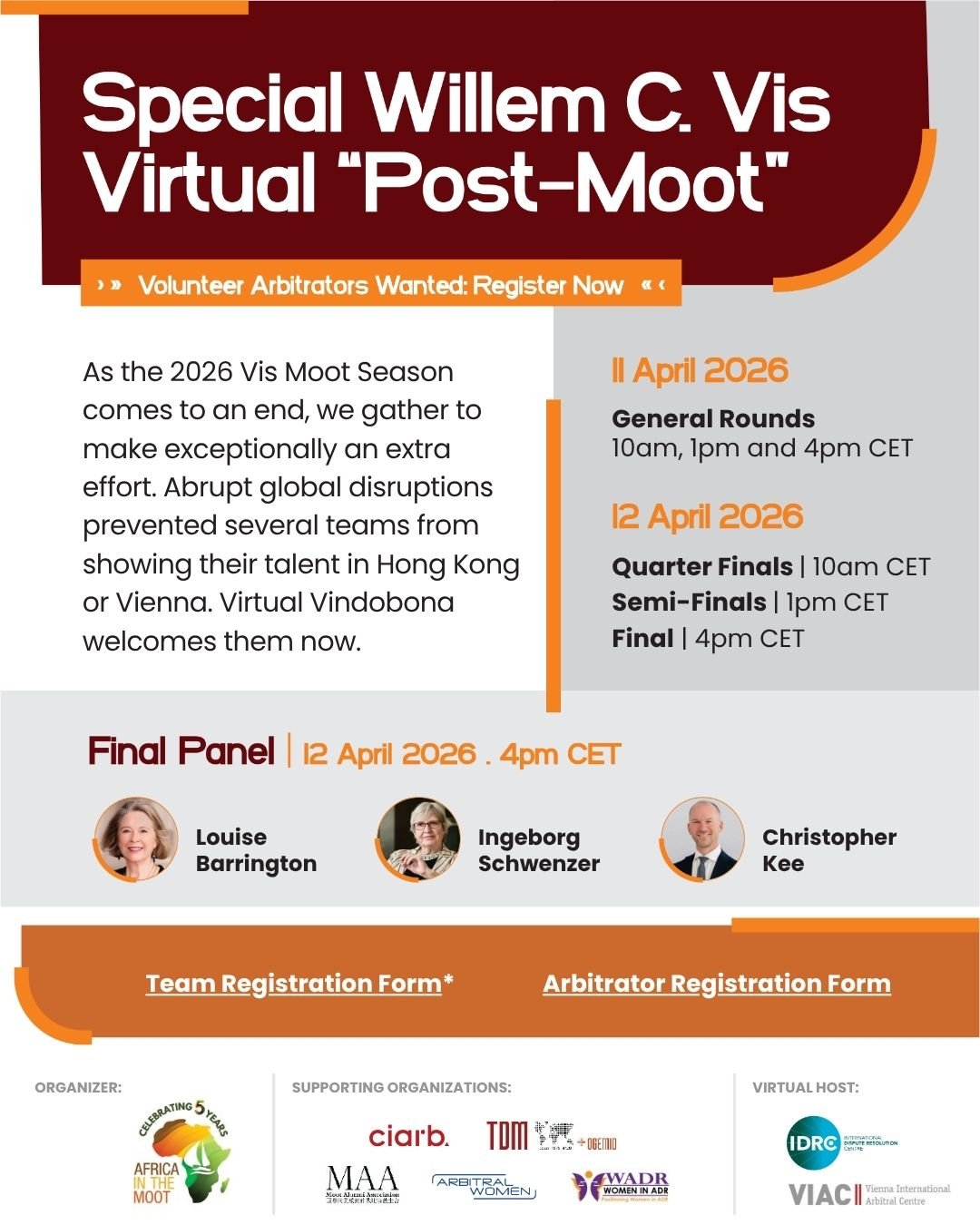 Special Willem C. Vis Virtual Post-Moot 
