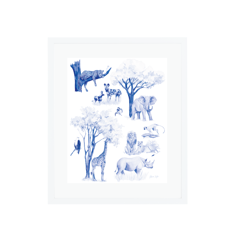 Safari Animals Giclee Print LTC — Lauren Taylor Creates