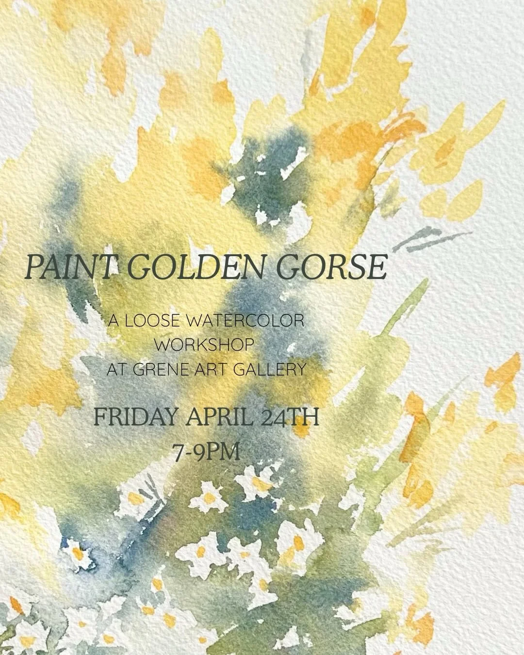 I&rsquo;ve made plans for you this Friday! A glass of bubbly and creating something beautiful 💛 
Join me in my art gallery @studiogrene for a watercolor workshop that&rsquo;s designed for beginners - no painting experience necessary and all material