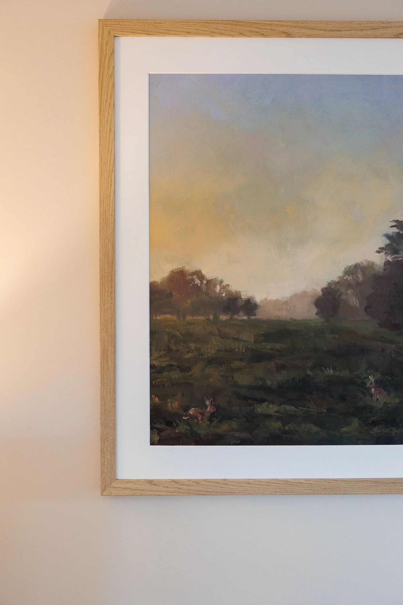 Hares at Dawn Print