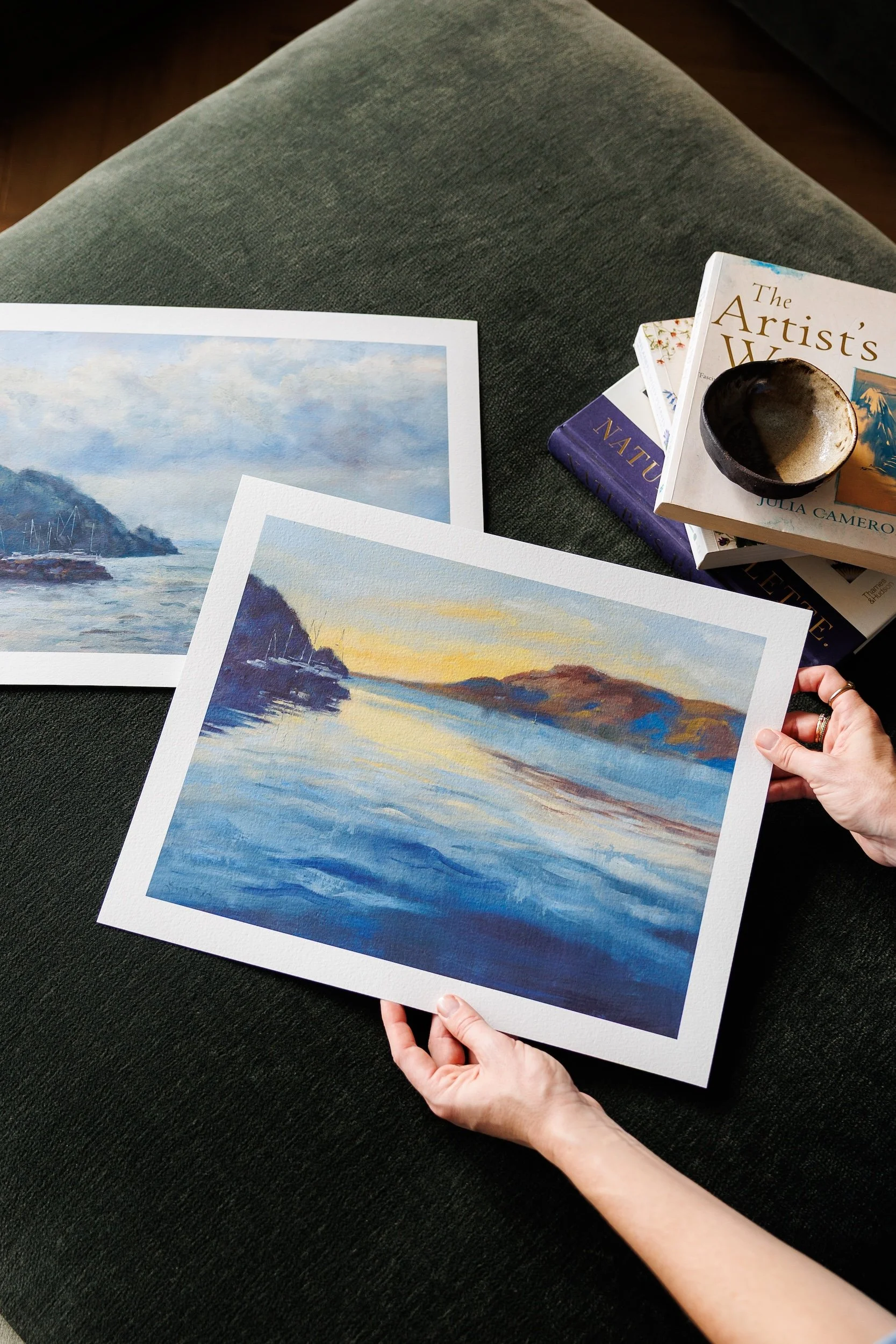 Sunrise up the Lough Print