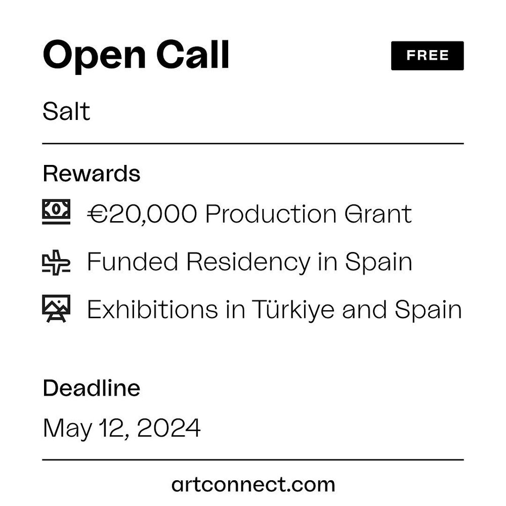 Hi everyone! Salt has announced the Artistic Research And Production Grant Program, geared towards artists based in or originally from T&uuml;rkiye who investigate contemporary social questions through interdisciplinary methodologies.

Each artist se